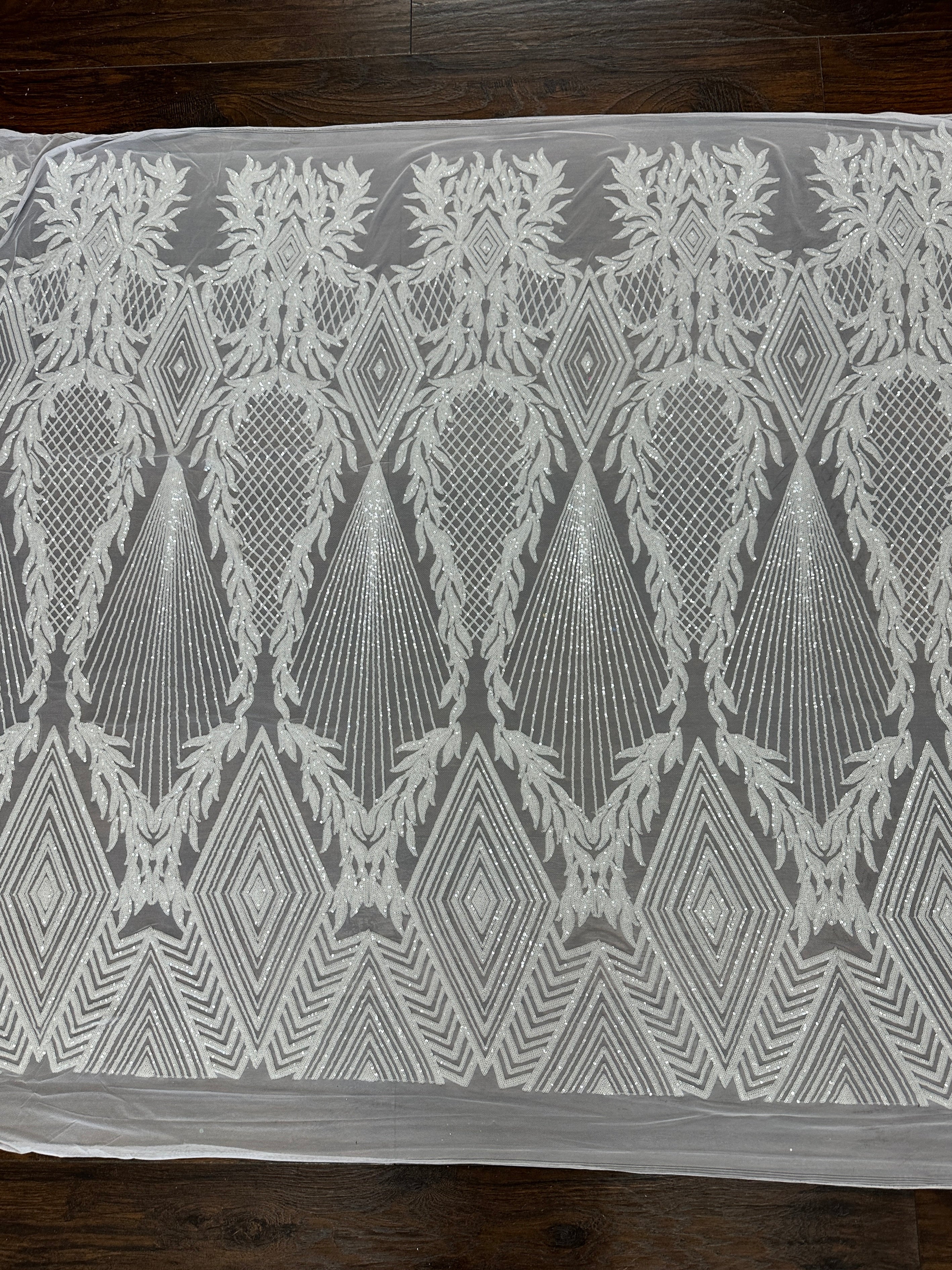 white Sequin on Mesh, bright white sequins on mesh, milky white sequin on mesh, off white sequin on mesh for woman, sequin on mesh for bride, sequin on mesh on discount, sequin on mesh on sale, premium sequin on mesh, kiki textile sequin on mesh, sequin on mesh for party wear