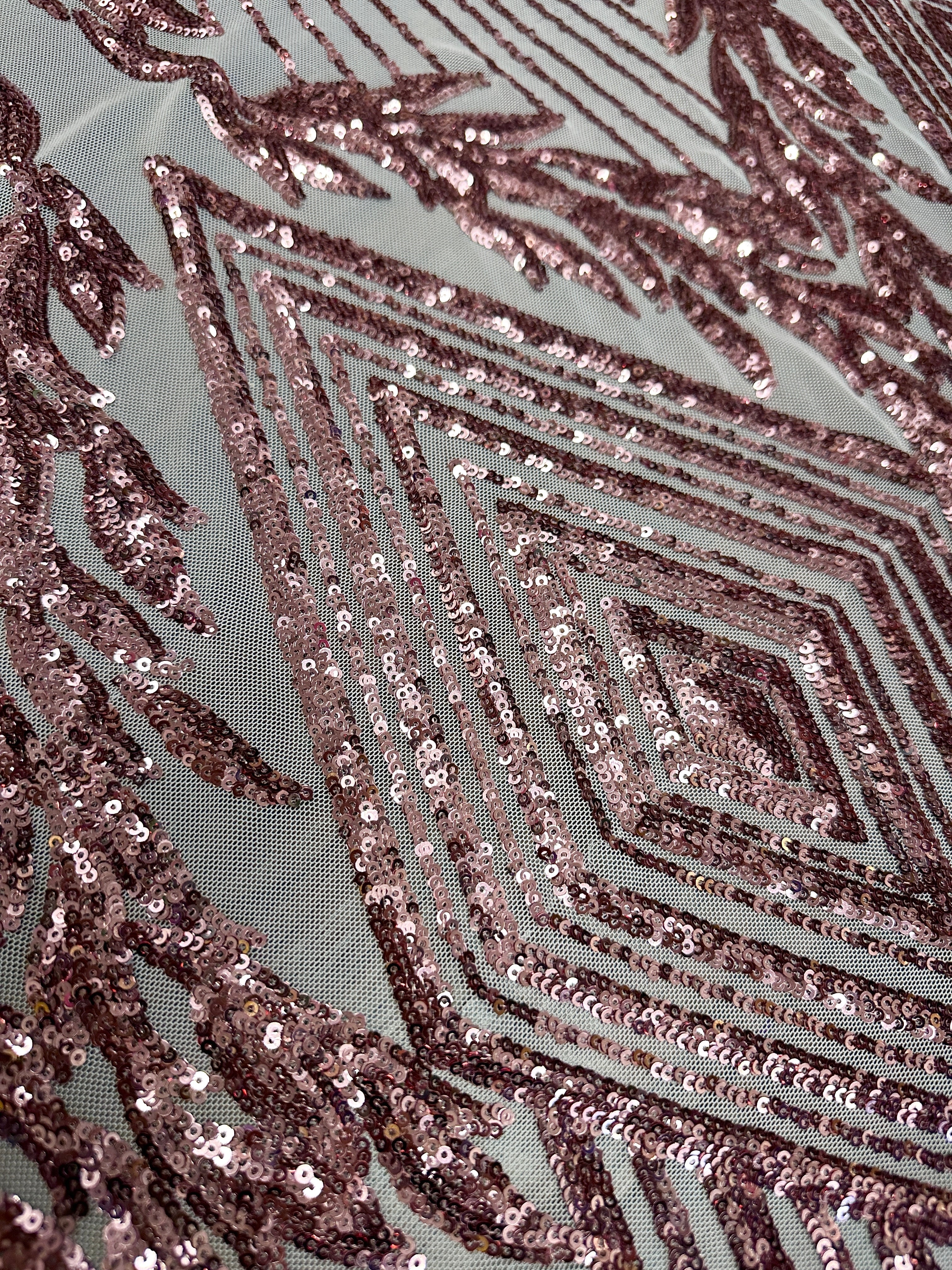 blush pink Sequin on Mesh, pink sequins on mesh, rose pink sequin on mesh, sequin on mesh for woman, sequin on mesh for bride, sequin on mesh on discount, sequin on mesh on sale, premium sequin on mesh, kiki textile sequin on mesh, sequin on mesh for party wear