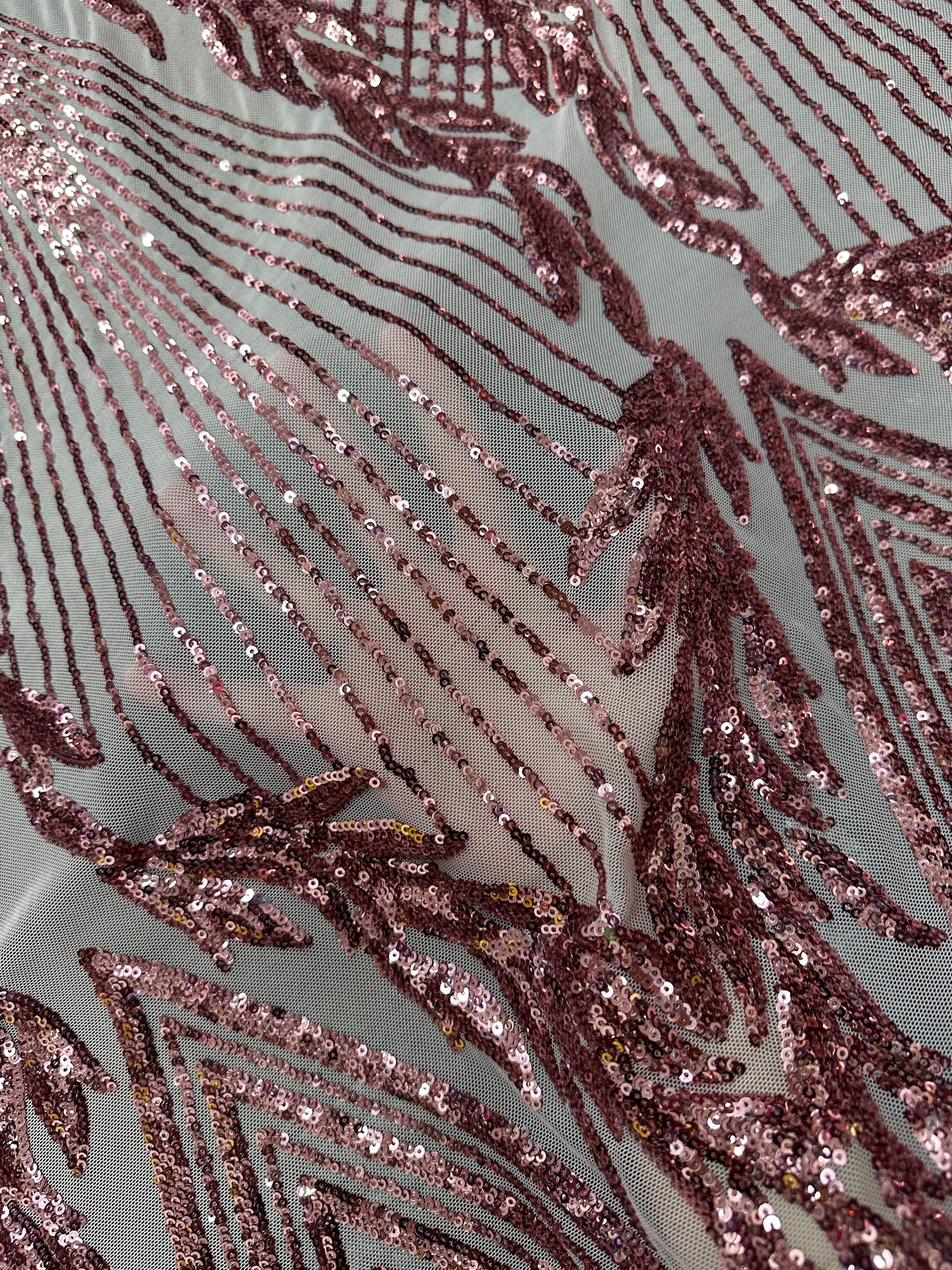 blush pink Sequin on Mesh, pink sequins on mesh, rose pink sequin on mesh, sequin on mesh for woman, sequin on mesh for bride, sequin on mesh on discount, sequin on mesh on sale, premium sequin on mesh, kiki textile sequin on mesh, sequin on mesh for party wear