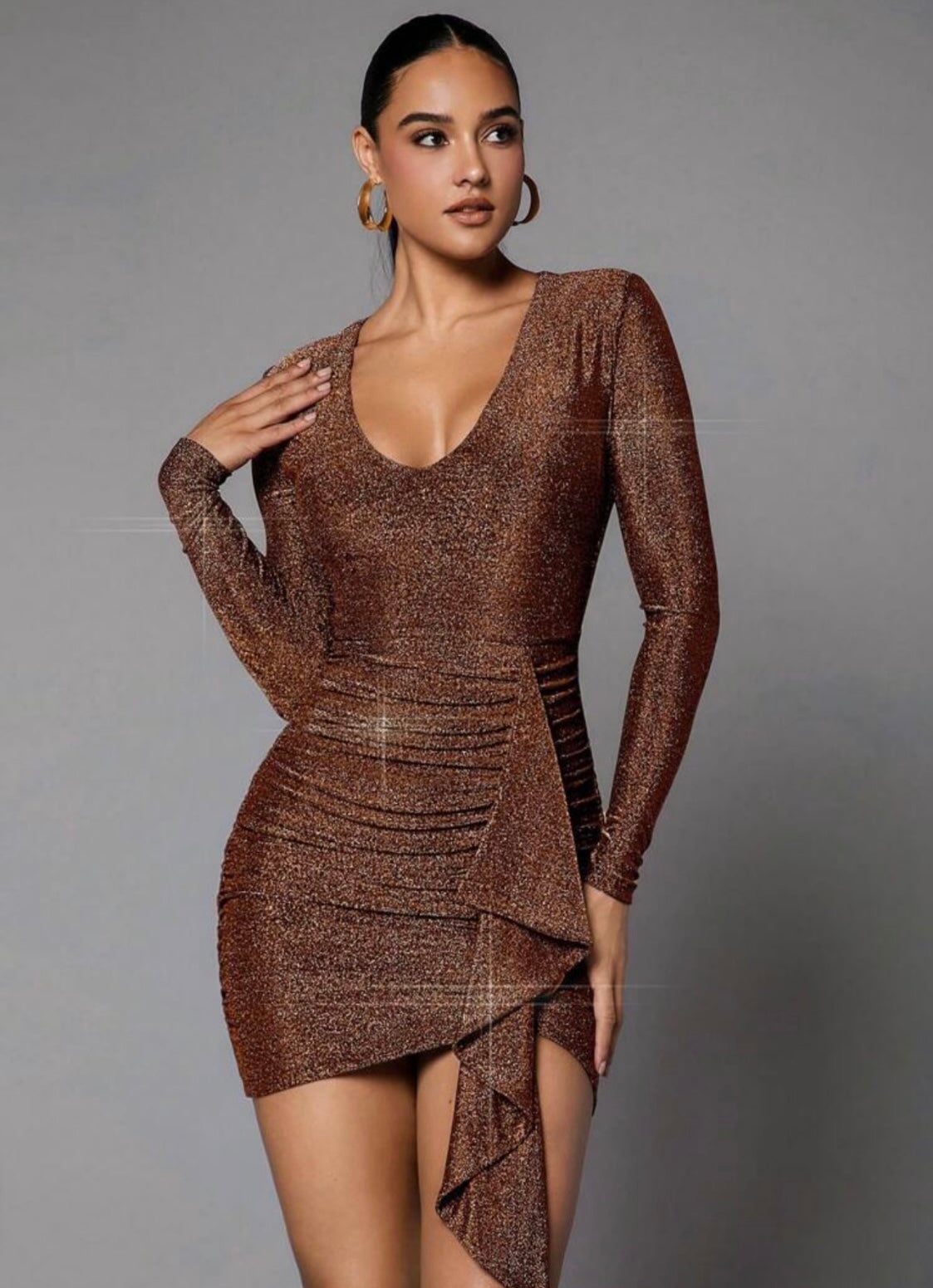 bronze copper spandex lurex knit, bronze Lurex Knit, copper Lurex Knit, Lurex Knit for woman, Lurex Knit for bride, Lurex Knit in low price, Lurex Knit on discount, premium quality Lurex Knit