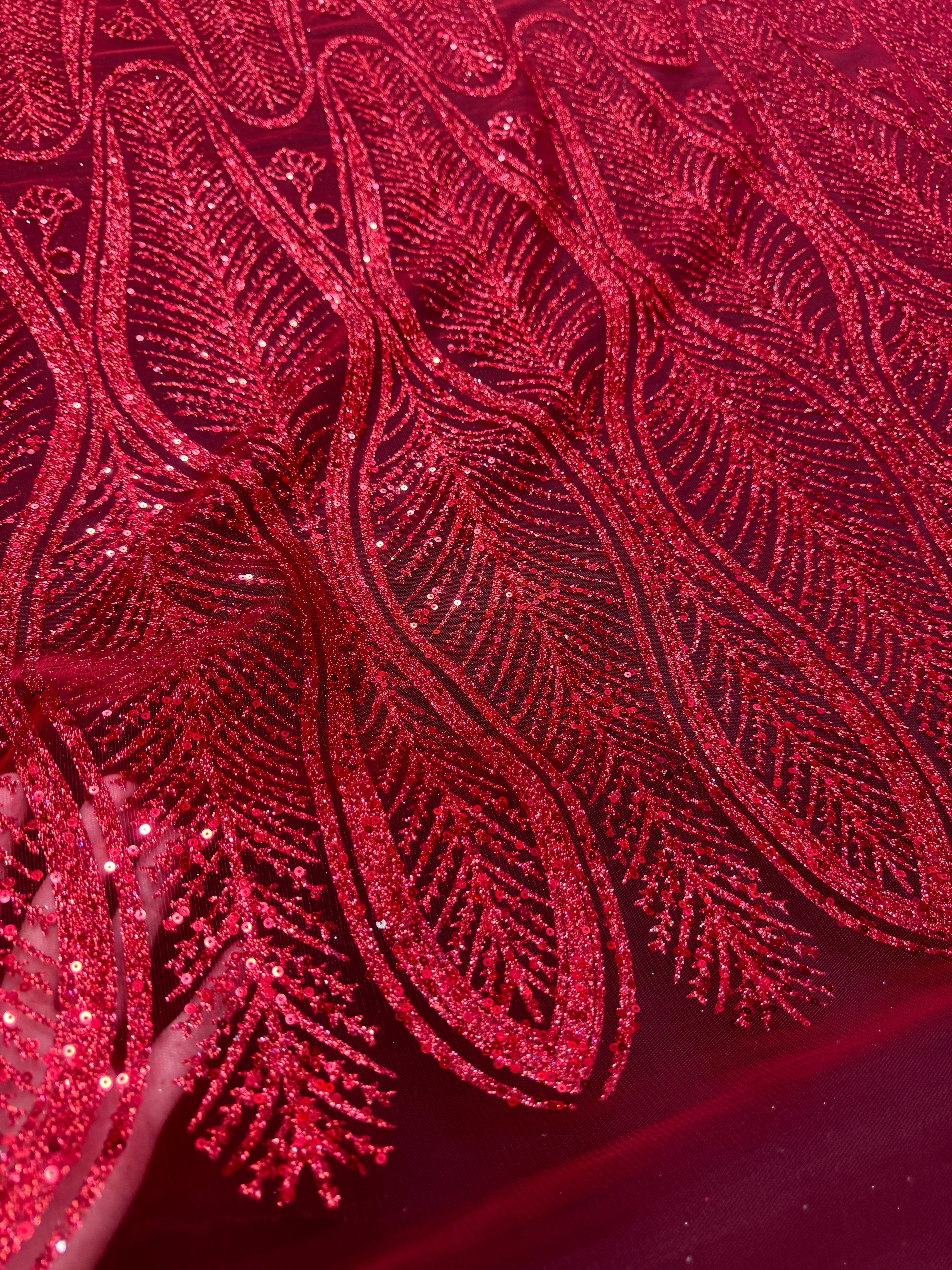 Red Glitter Sequin Geometric Lace, Red mesh, nude lace mesh, lace mesh for woman, lace mesh for bride, lace mesh on sale, lace mesh on discount