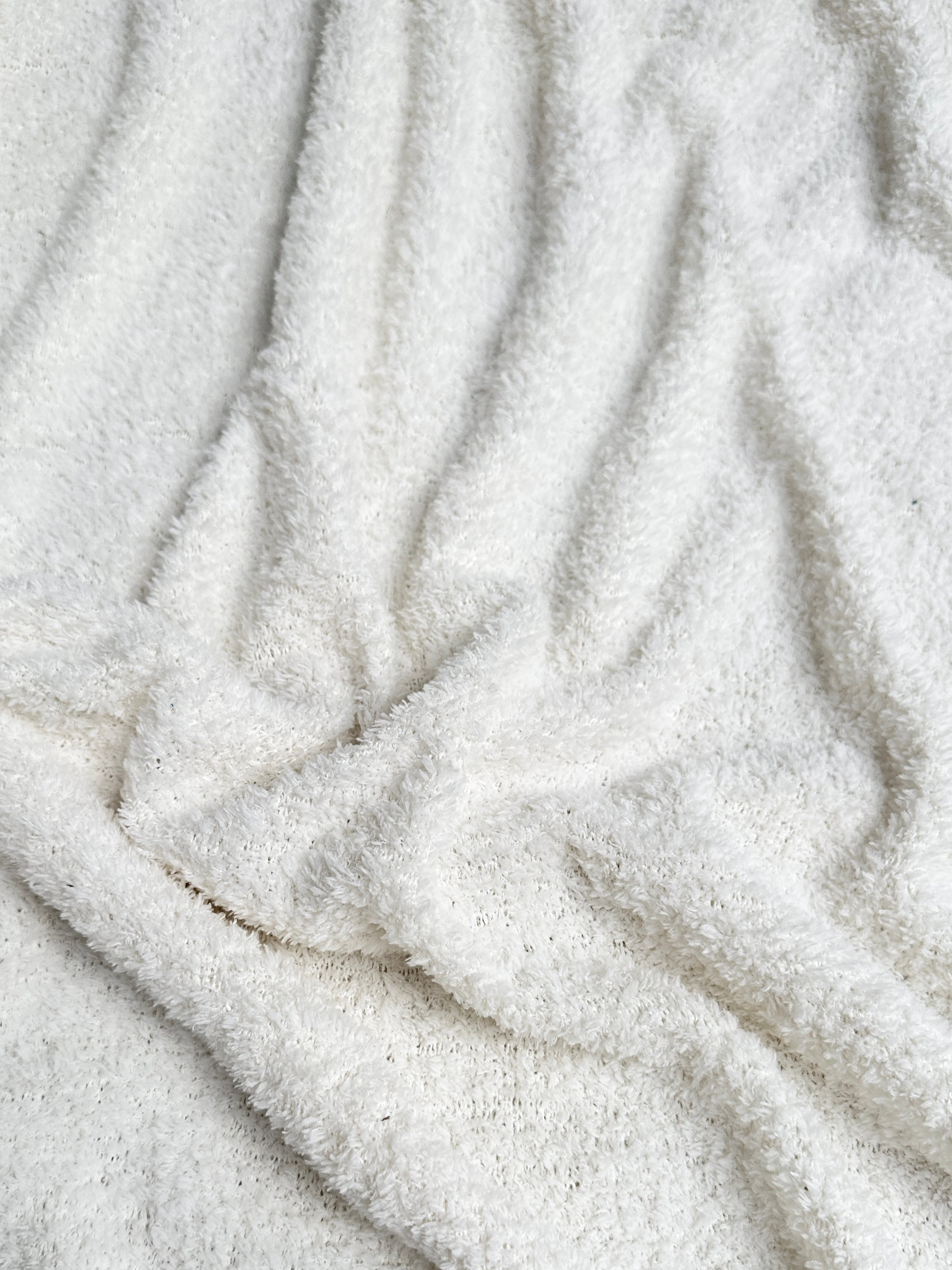 white terry cloth knit, off white knit, bright white knit, knit for woman, knit on sale, knit on discount, premium quality knit, best quality knit