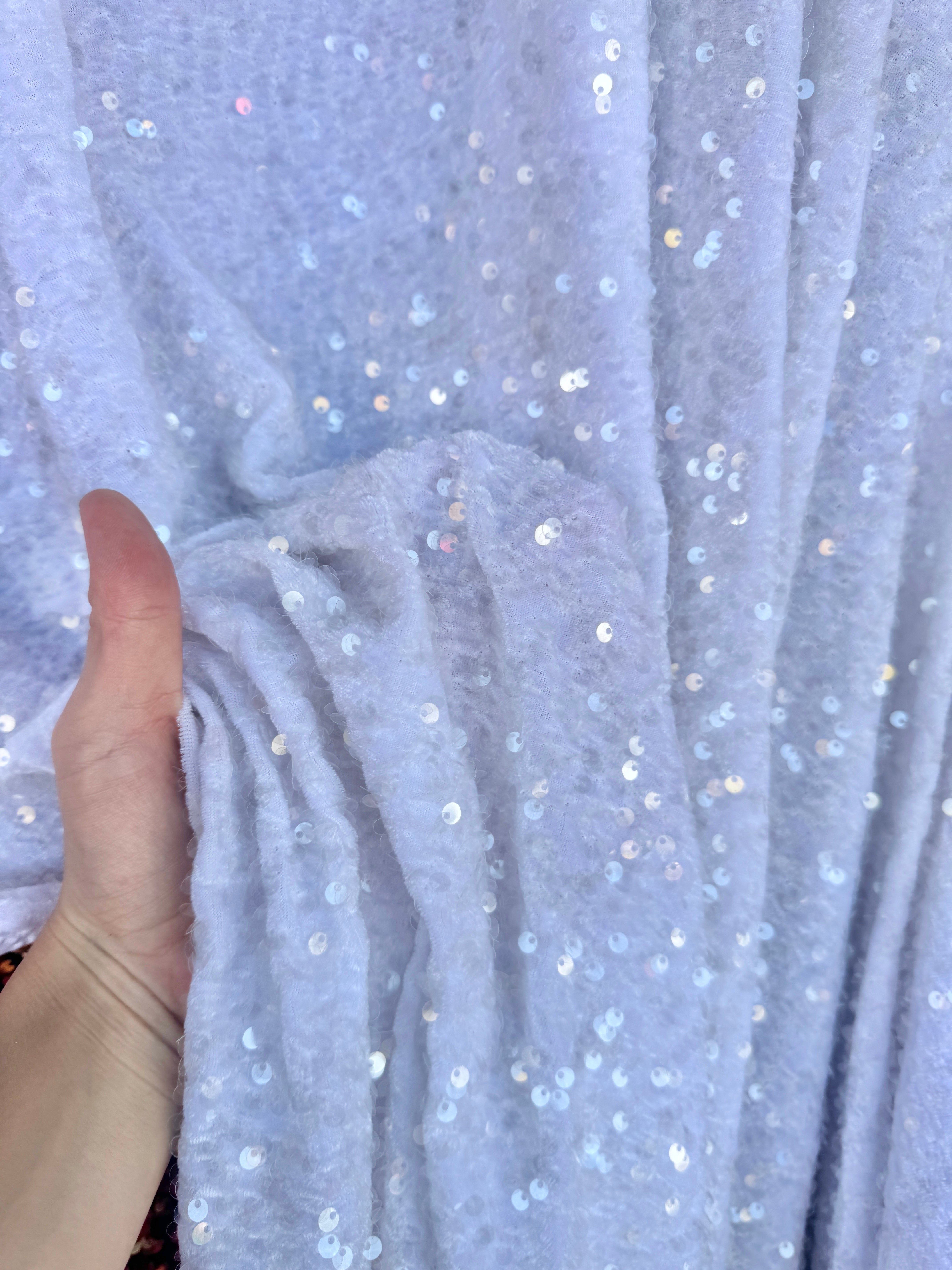 White Sequin on Velvet, White Sequin on velvet, Stretch Sequin Mesh, Stretch Sequin velvet for woman,  Stretch Sequin velvet for bride, Stretch Sequin velvet on sale, Stretch Sequin velvet on discount, Stretch Sequin velvet online