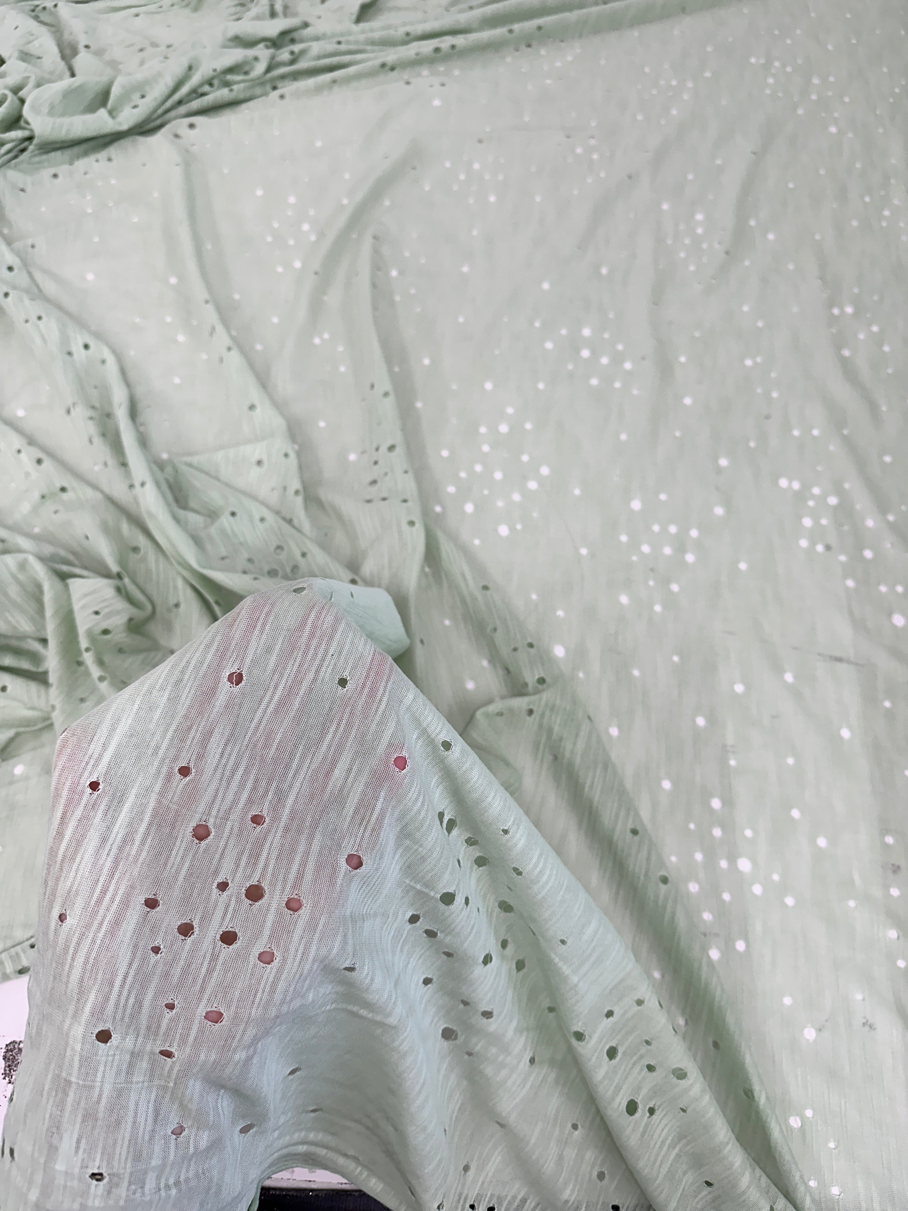 Sage Green Distressed Cotton Rayon Jersey, online textile store, sewing, fabric store, sewing store, cheap fabric store, kiki textiles