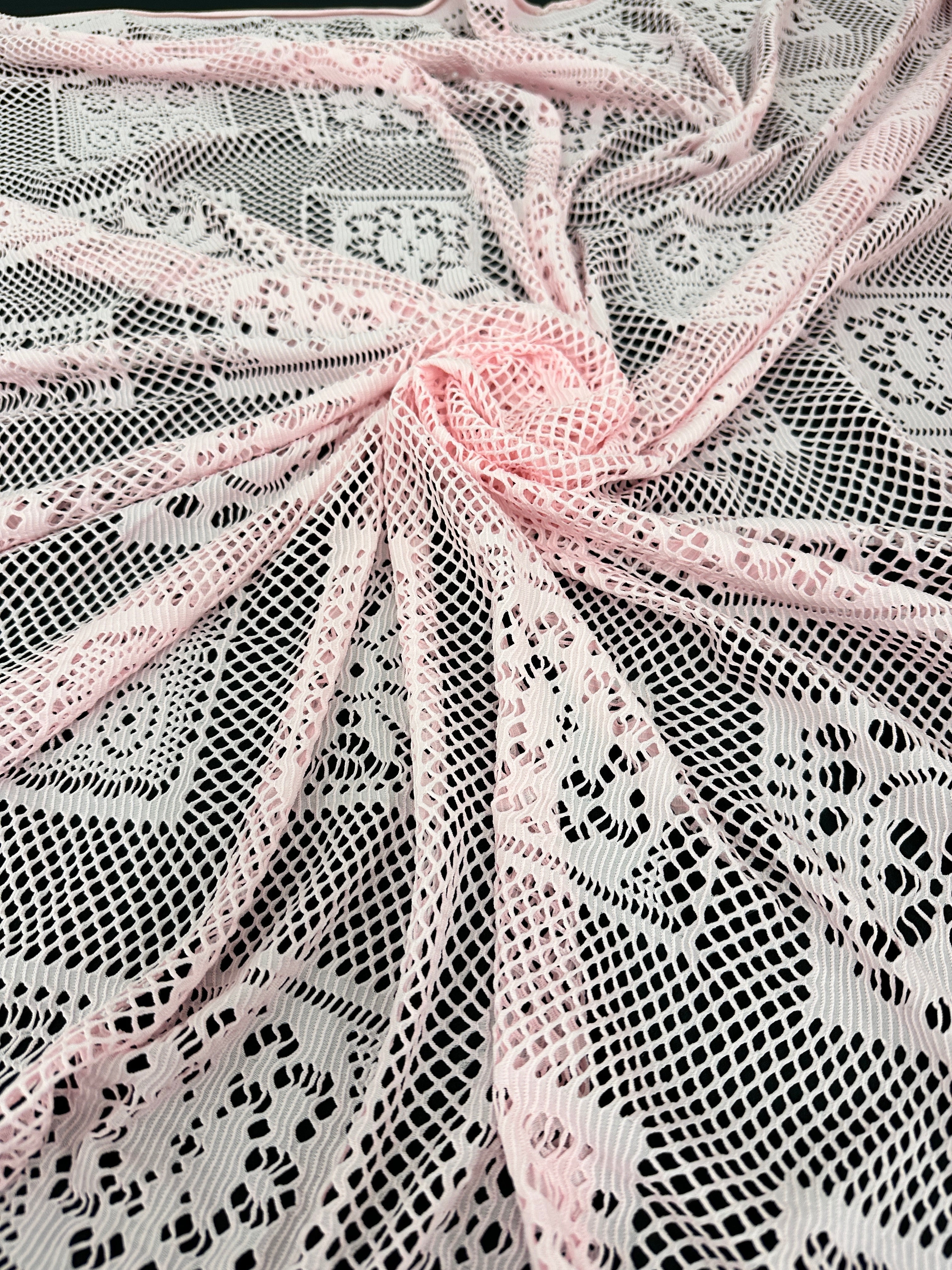 Baby Pink Geometric Crochet Hollow Out Knit, Baby Pink knit, Baby Pink 	Hollow knit, knit for woman, premium knit, knit in low price, knit on sale, knit on discount, knit for dresses