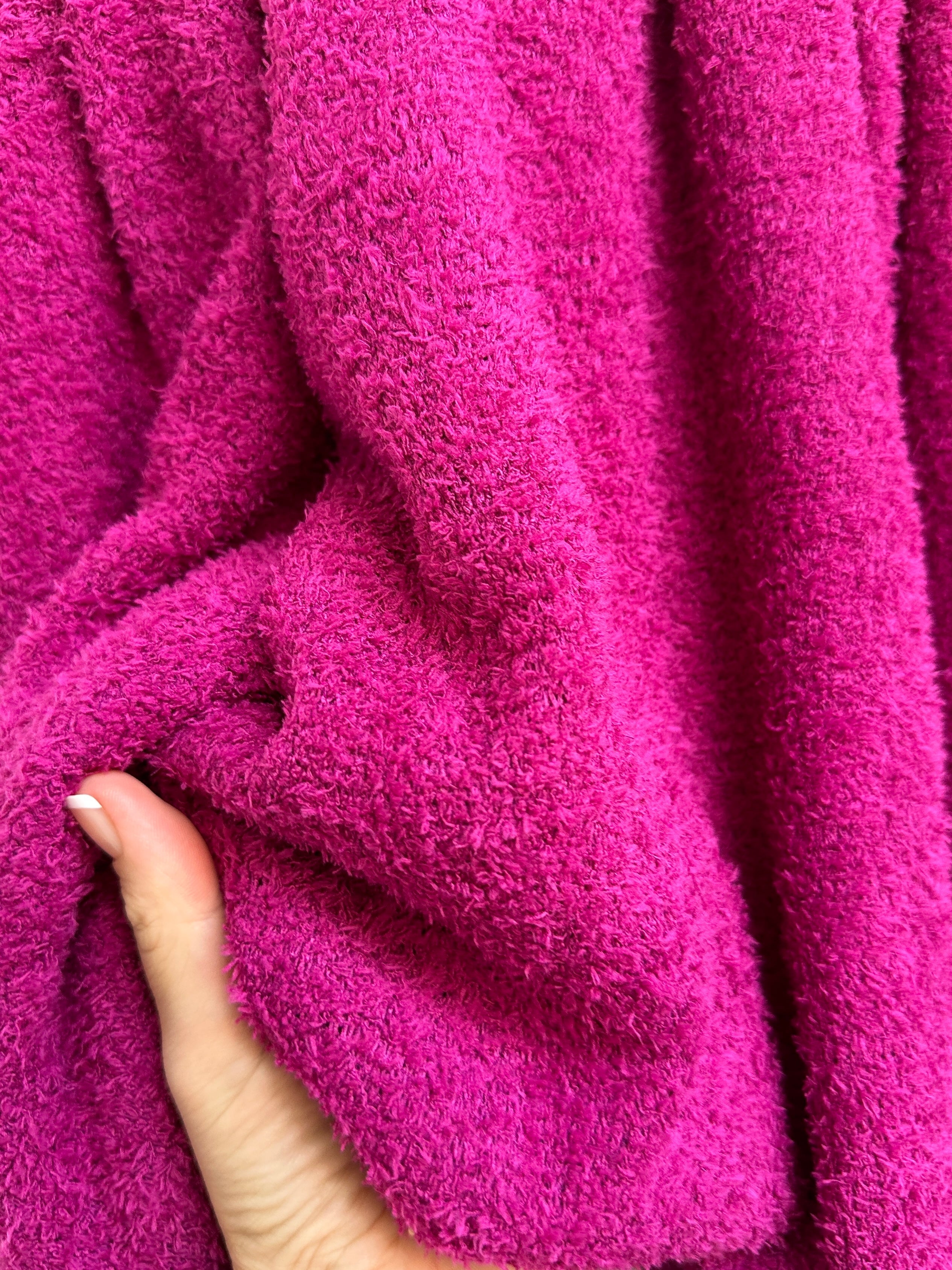 fuchsia terry cloth knit, pink knit, light pink knit, knit for woman, knit on sale, knit on discount, premium quality knit, best quality knit