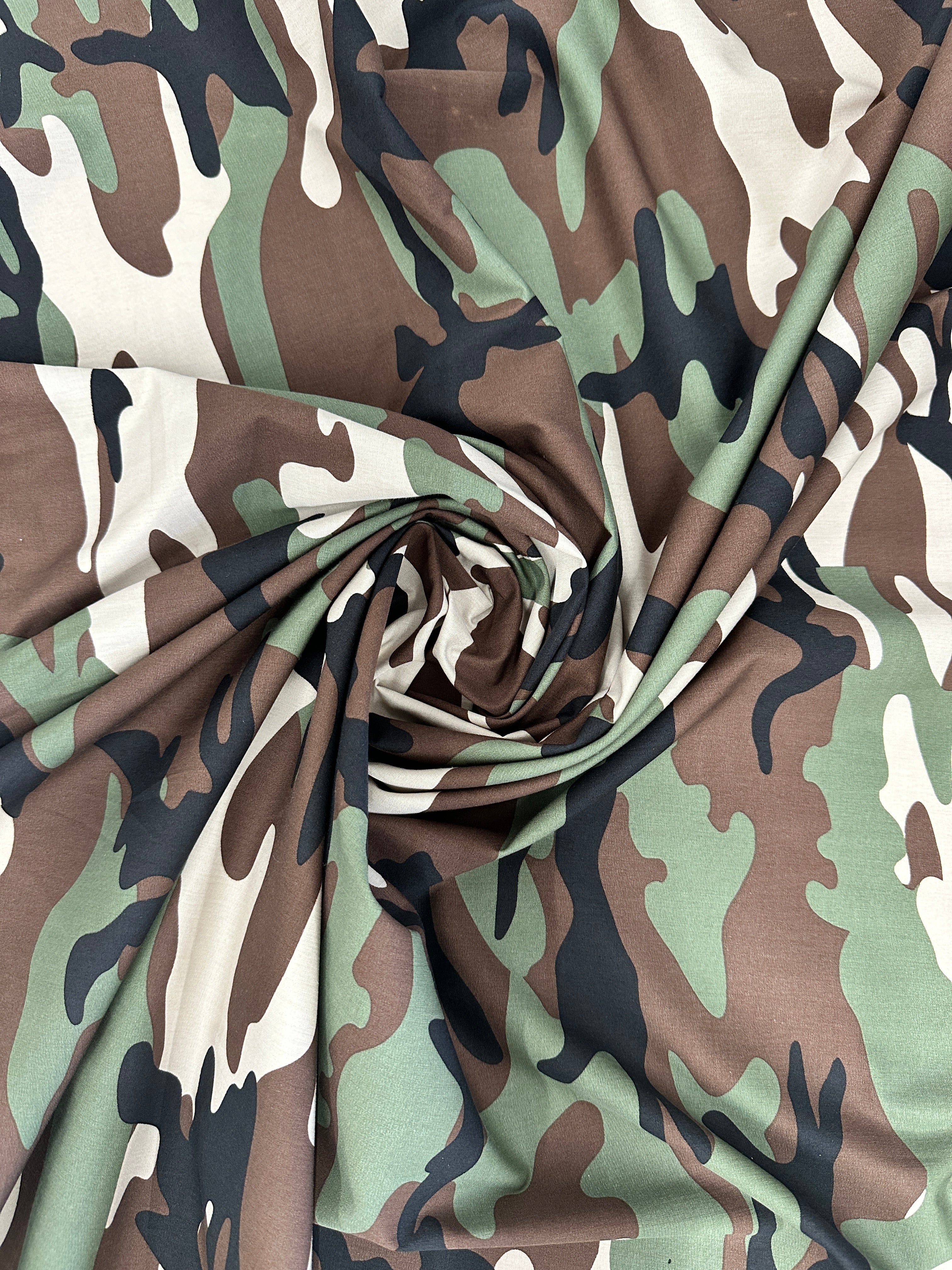 Army Print Prima Cotton, Army Cotton, Organic cotton, Breathable fabric, Lightweight fabric,Fair trade cotton, Cotton yarn, Gauze fabric, Cotton fashion, Tie-dye fabric
