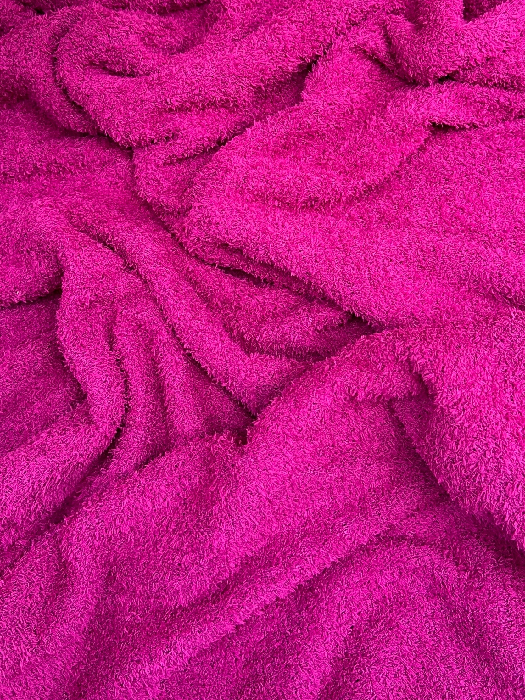 fuchsia terry cloth knit, pink knit, light pink knit, knit for woman, knit on sale, knit on discount, premium quality knit, best quality knit