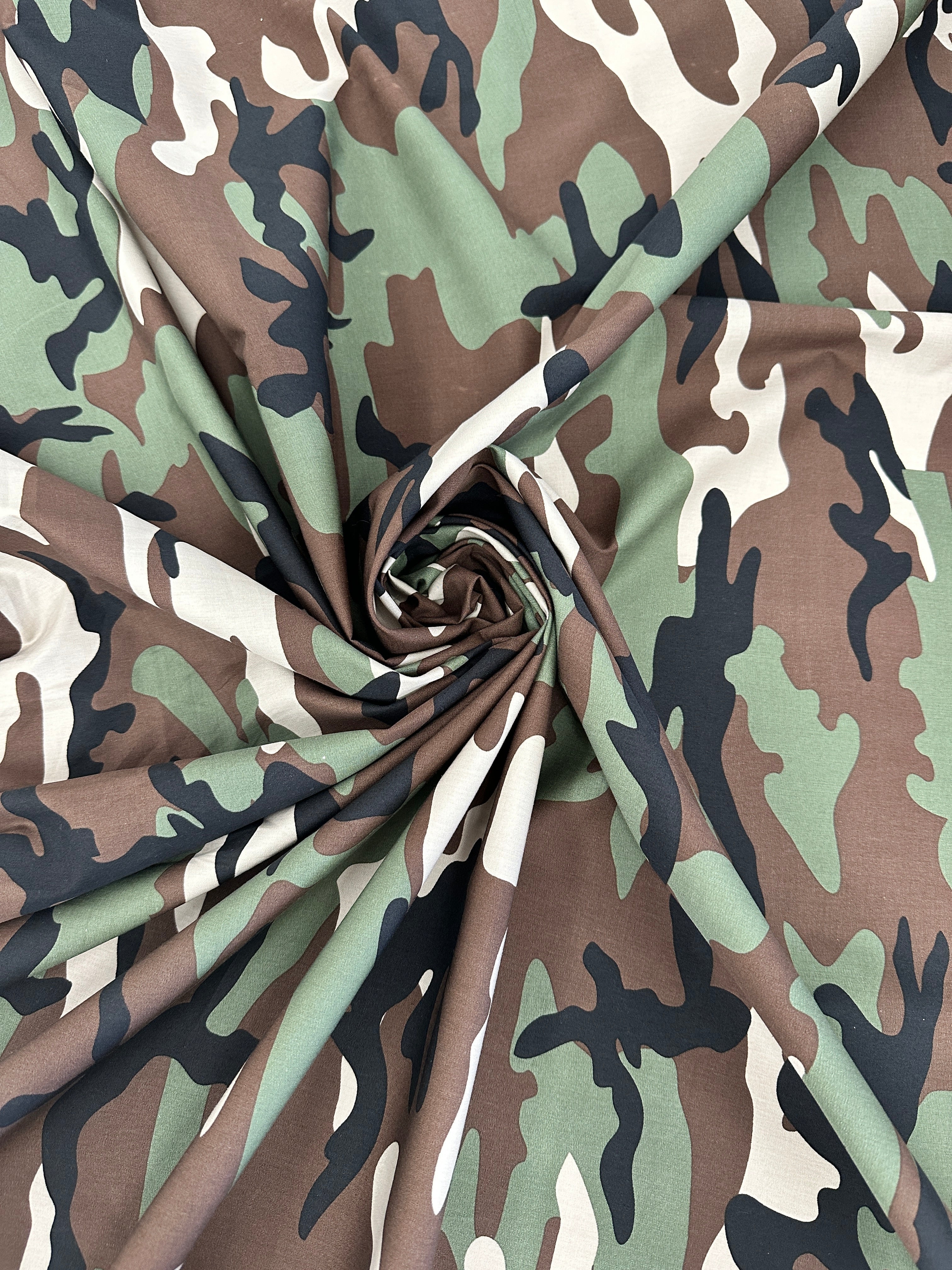 Army Print Prima Cotton, online textile store, sewing, fabric store, sewing store, cheap fabric store, kiki textiles