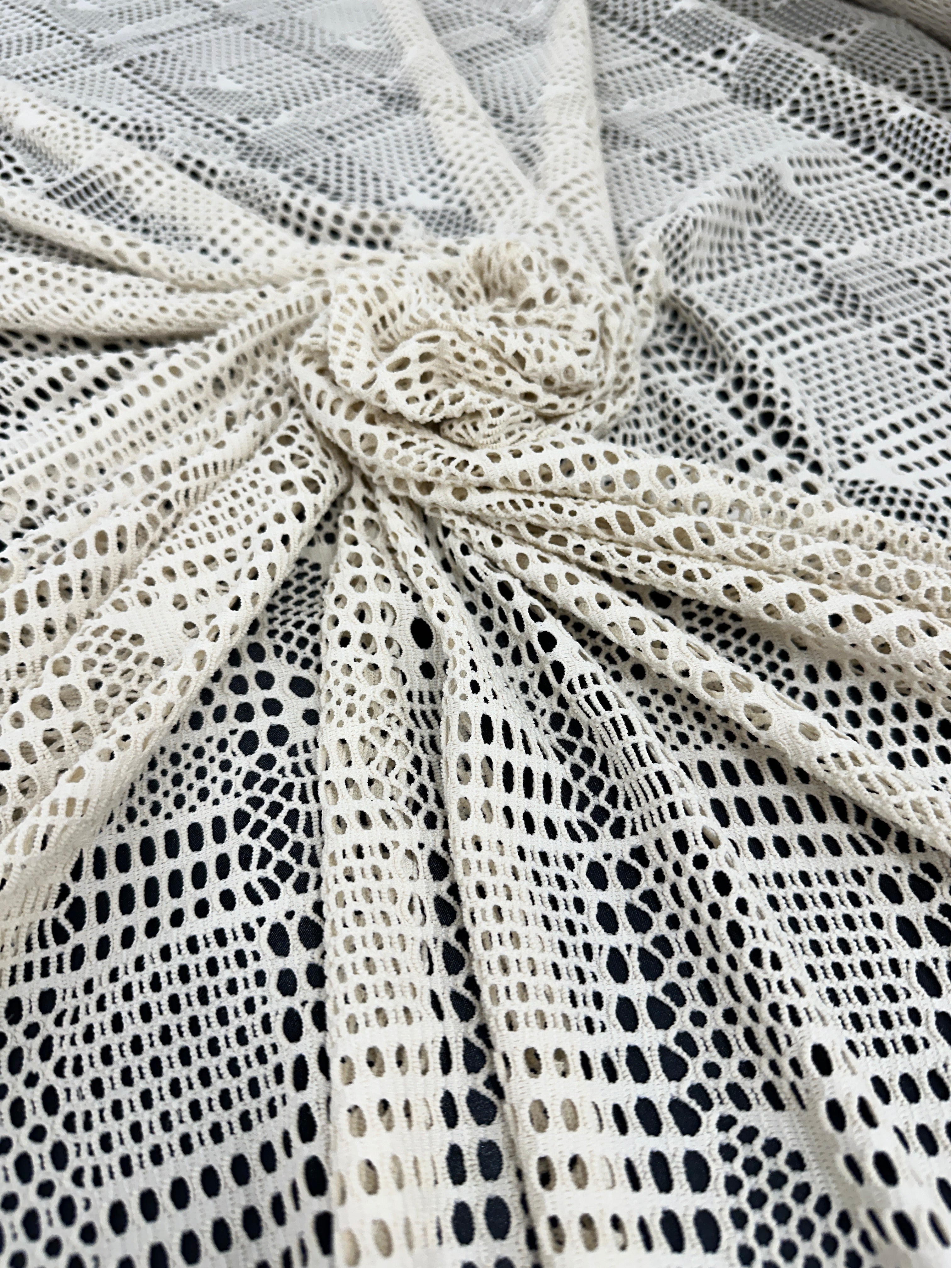 White Geometric Hollow Out Knit, White knit, White Hollow knit, knit for woman, premium knit, knit in low price, knit on sale, knit on discount, knit for dresses