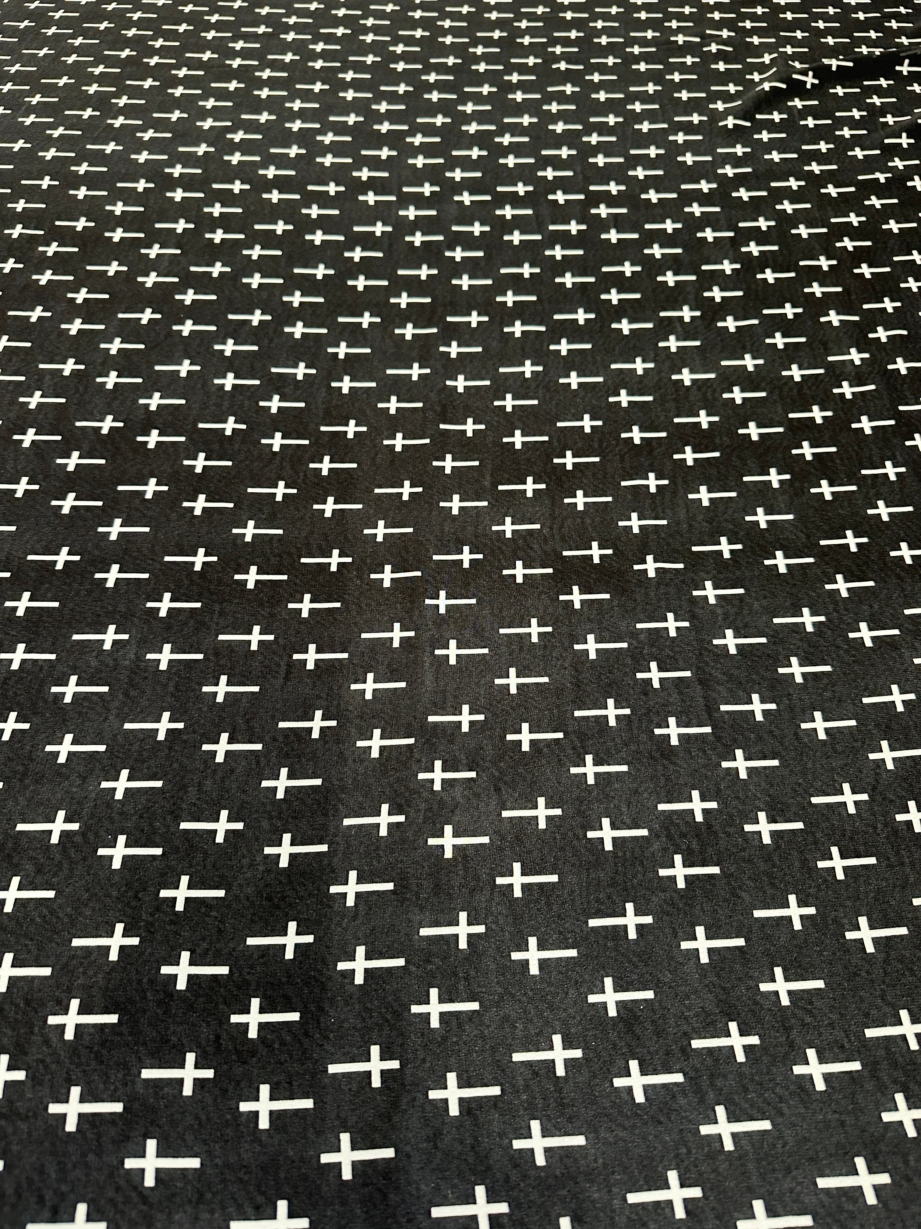 Black and White Cross Print Chiffon, Multicolor chiffon, Multicolor  organza, crystal chiffon, Crystal chiffon for woman, chiffon for bride, premium chiffon, chiffon in low price, chiffon for party wear, chiffon for gown