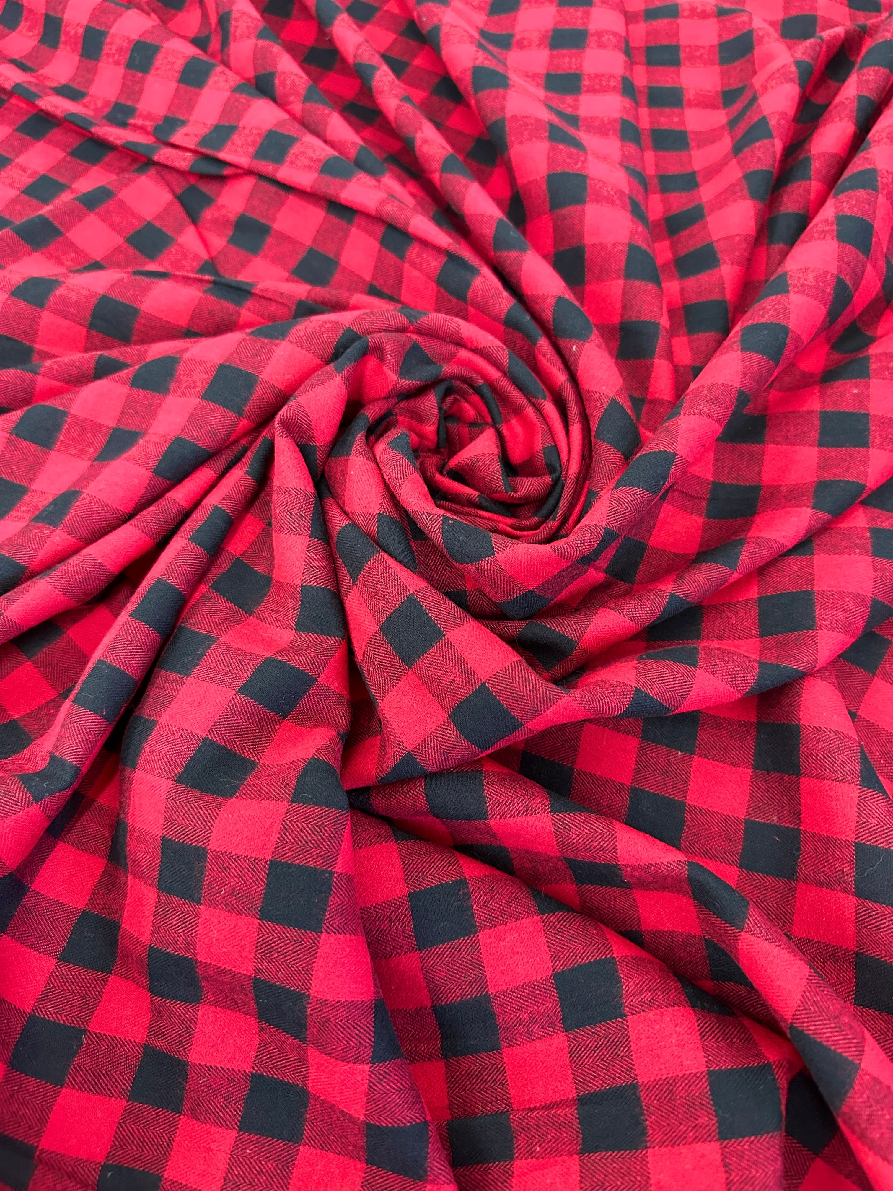 Black Red Woven Checkered Wool Blend, sewing, fabric store, sewing store, cheap fabric store, kiki textiles