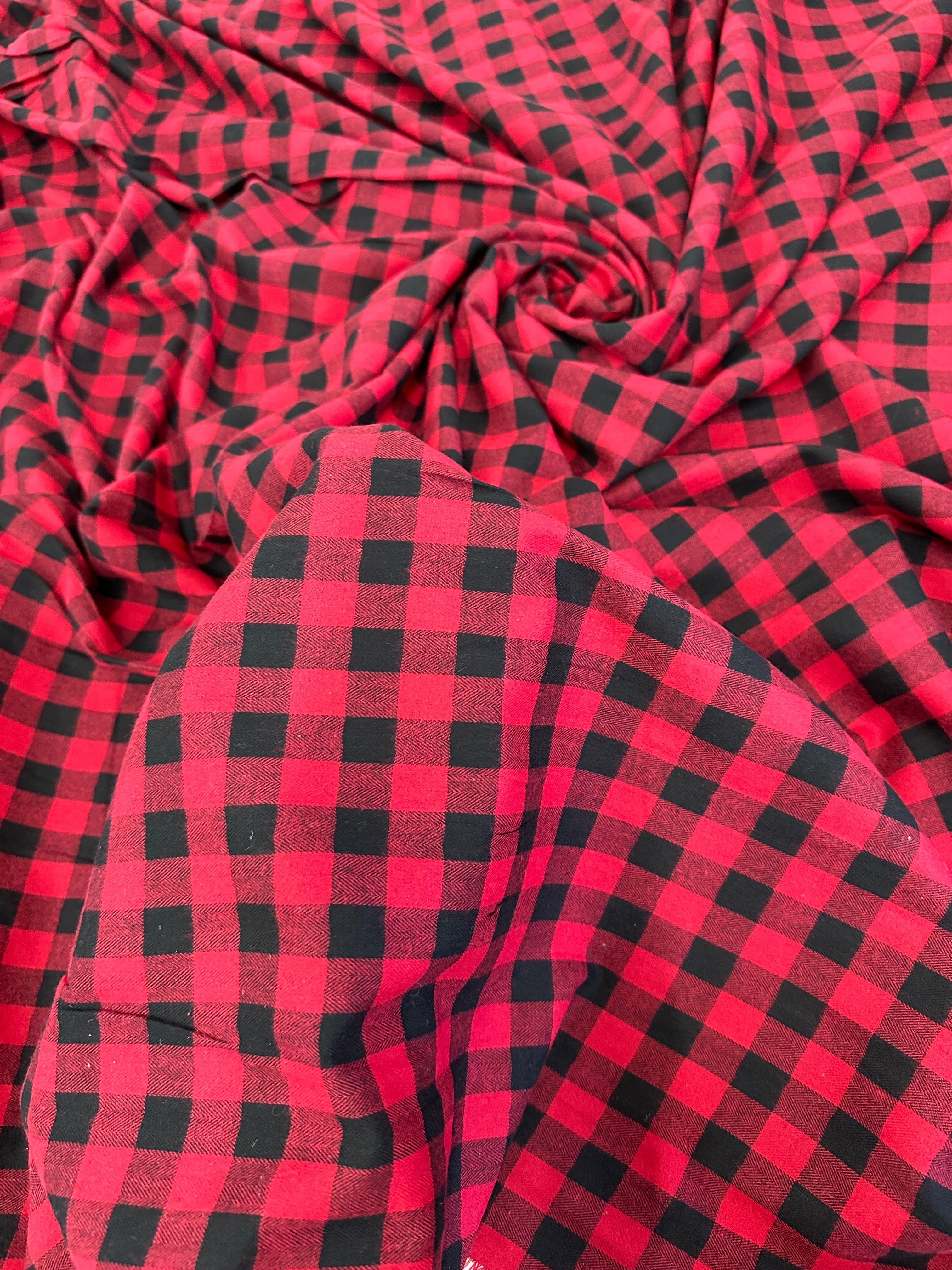 Black Red Woven Checkered Wool Blend, Wool Blend, wool fabric, blend wool fabric, winter fabric, Woven fabric, Fabric on Sale, Warm Wool, Stylish Wool