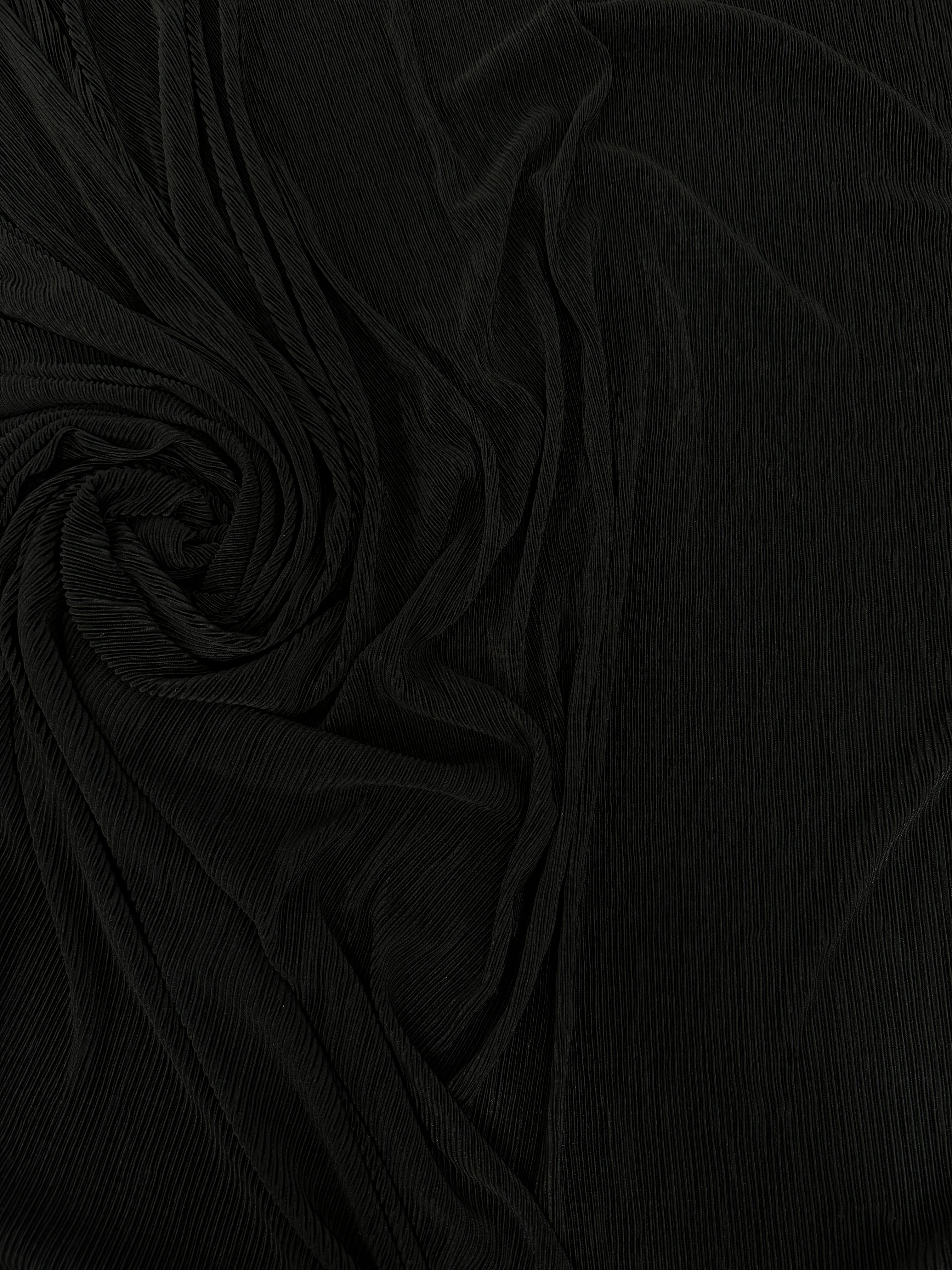 Black Pleated Knit, Black knit, knit for woman, premium knit, knit in low price, knit on sale, knit on discount, knit for dresses