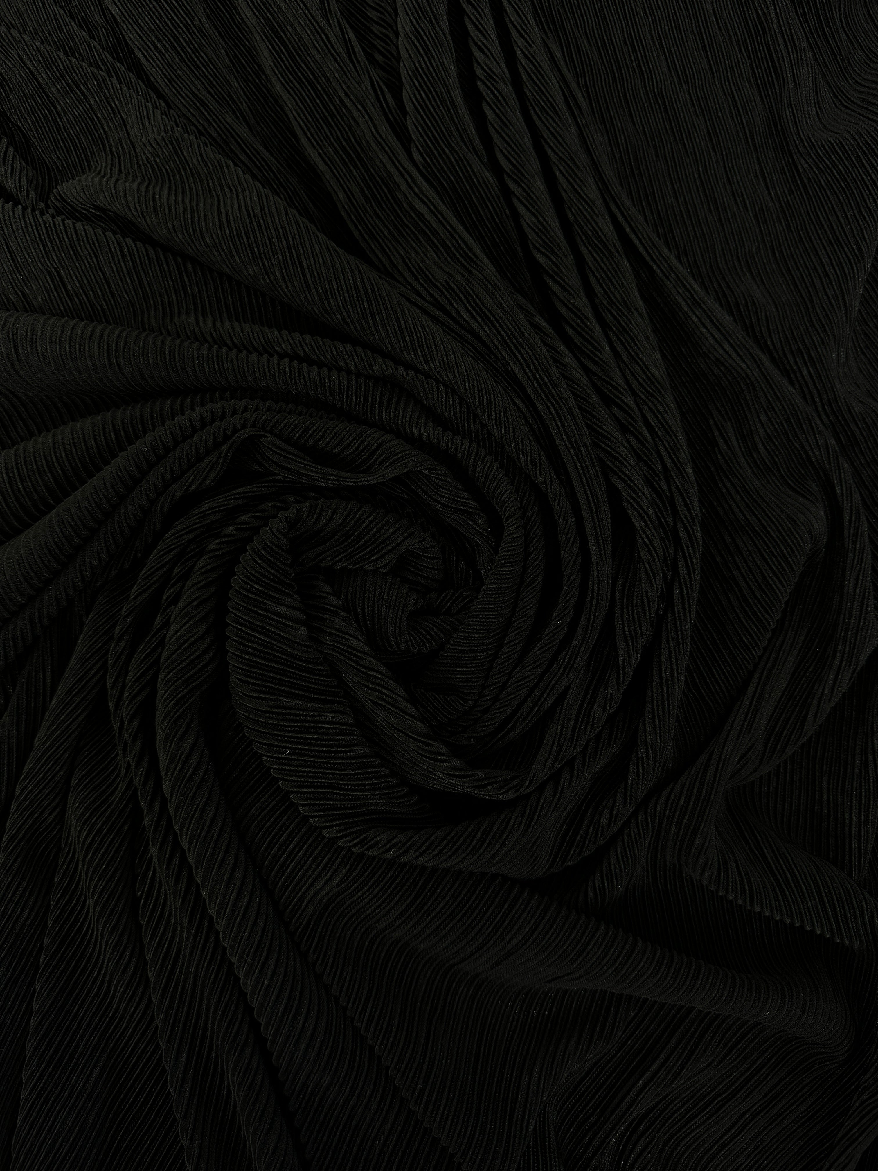Black Pleated Knit, Black knit, knit for woman, premium knit, knit in low price, knit on sale, knit on discount, knit for dresses
