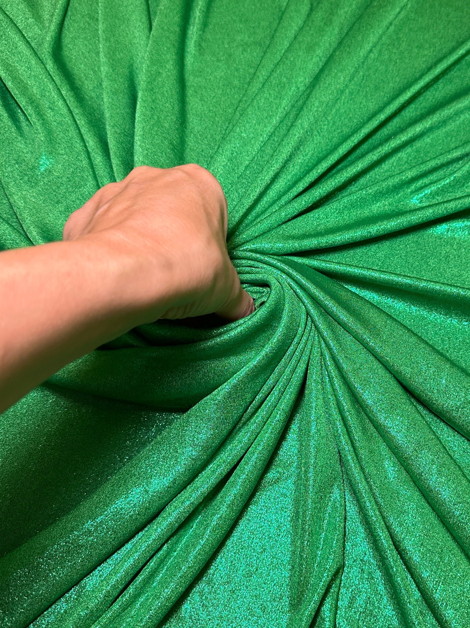 apple green slinky foiled jersey, green foiled jersey, dark green foiled jersey, light green foiled jersey, foiled jersey for woman, foiled jersey on sale, foiled jersey on discount, best quality foiled jersey