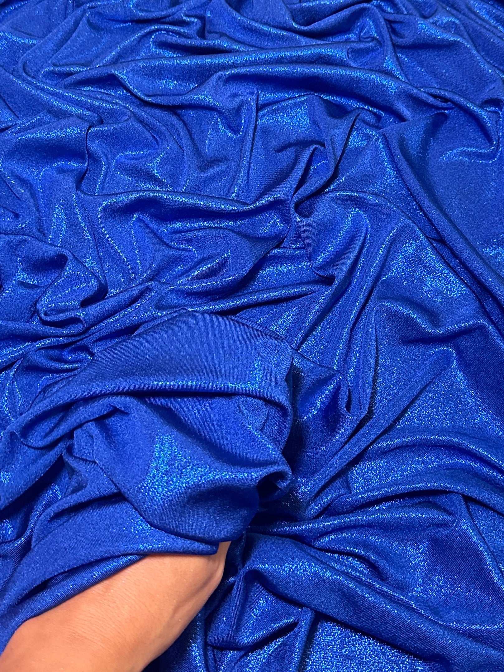 royal blue slinky foiled jersey, blue foiled jersey, dark blue foiled jersey, light blue foiled jersey, foiled jersey for woman, foiled jersey on sale, foiled jersey on discount, best quality foiled jersey