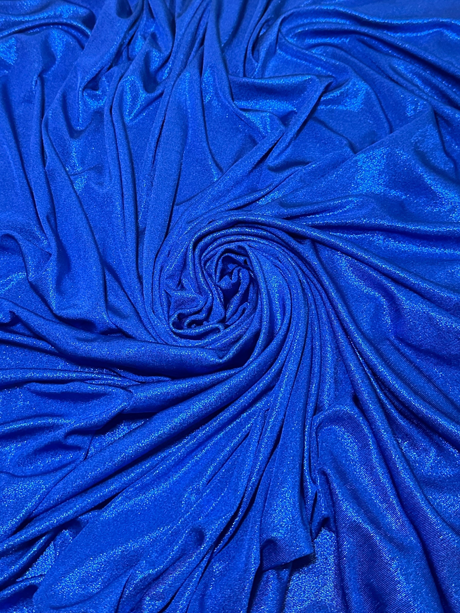 royal blue slinky foiled jersey, blue foiled jersey, dark blue foiled jersey, light blue foiled jersey, foiled jersey for woman, foiled jersey on sale, foiled jersey on discount, best quality foiled jersey