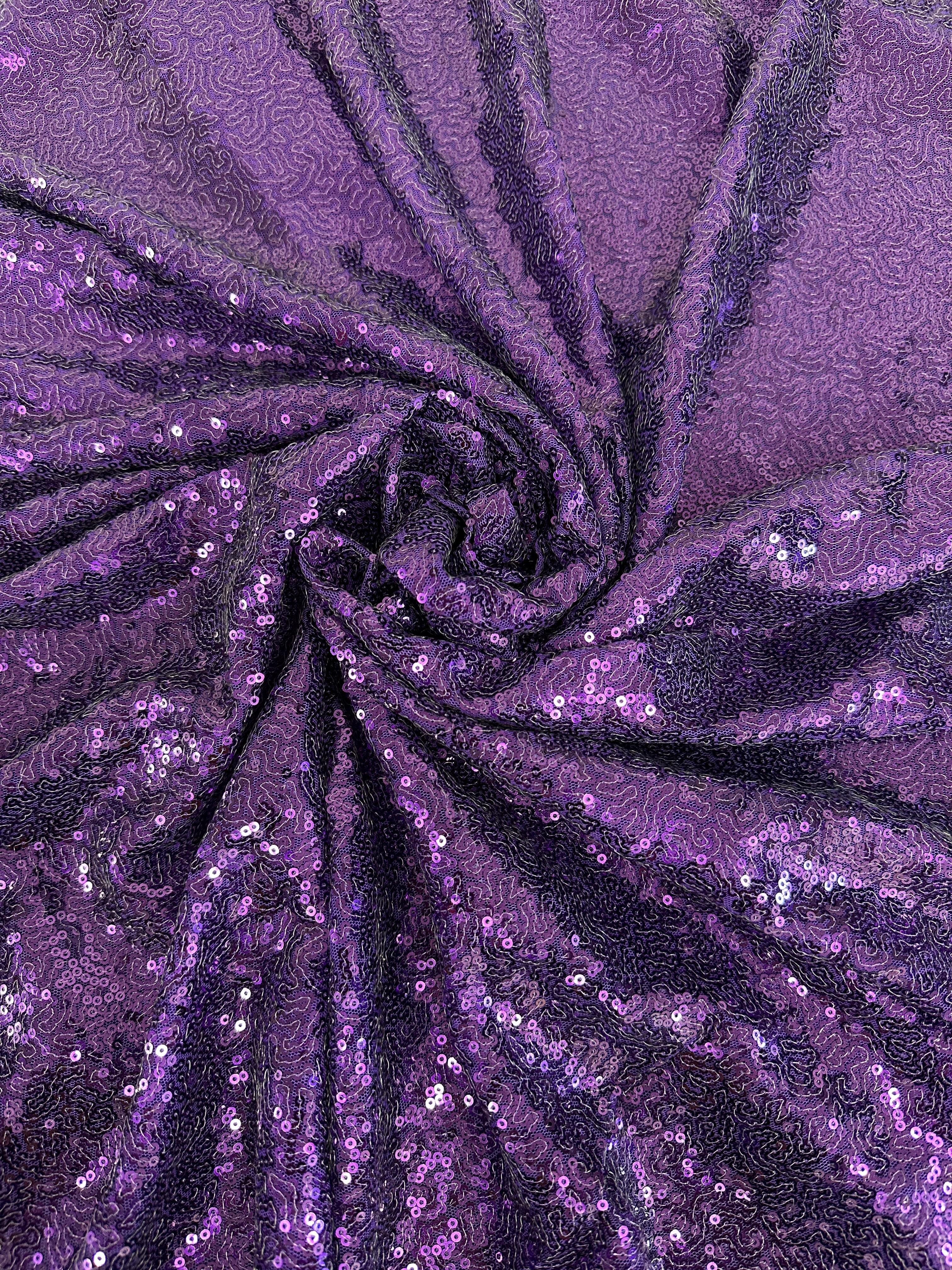 Purple Sequin Mesh, Shop Fabrics Online, Sewing, Fabric Store, Sewing Store, Cheap Fabric Store, Kiki Textiles, Textile by the Yard