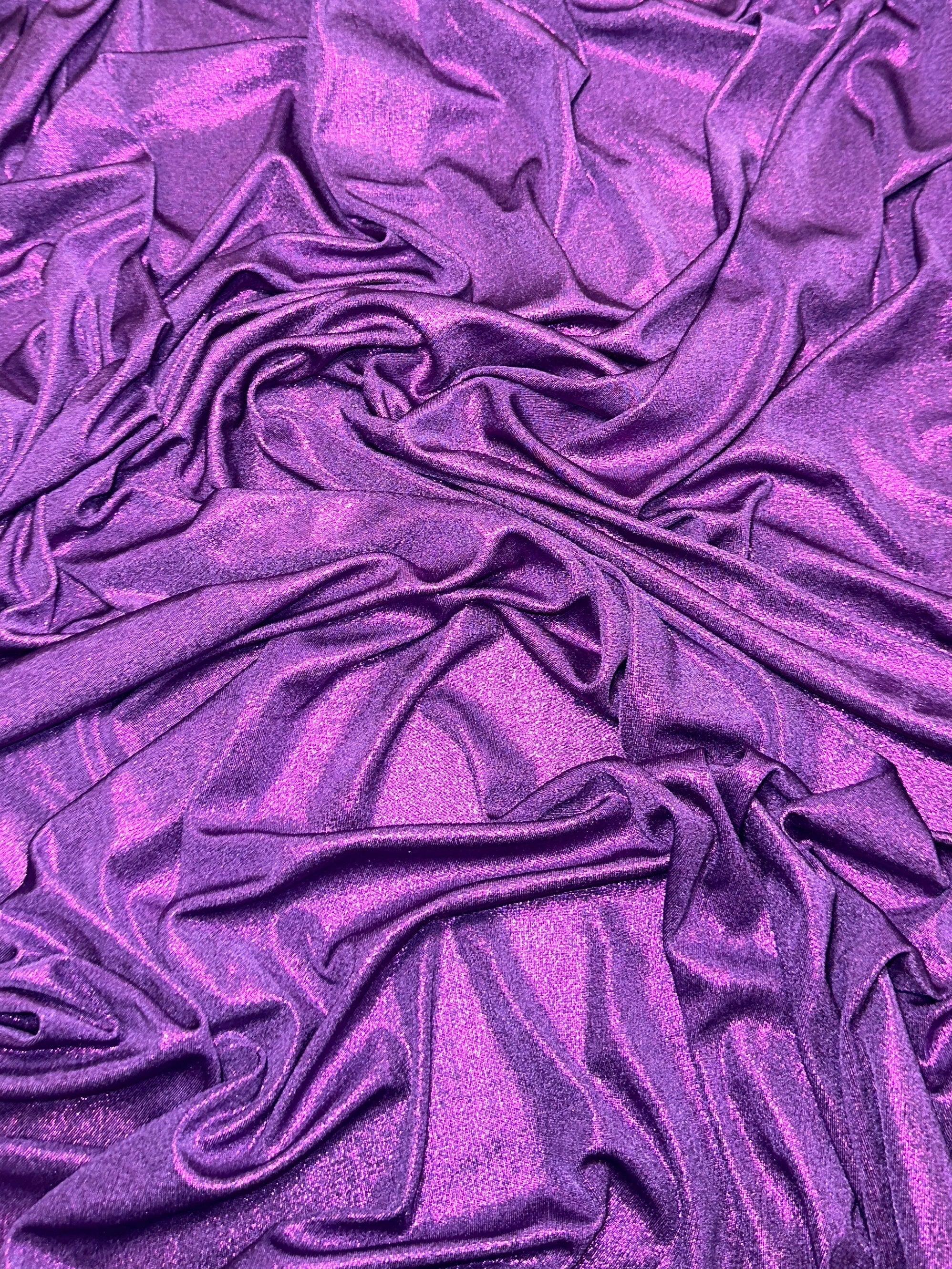purple slinky foiled jersey, magenta foiled jersey, dark purple foiled jersey, light purple foiled jersey, foiled jersey for woman, foiled jersey on sale, foiled jersey on discount, best quality foiled jersey