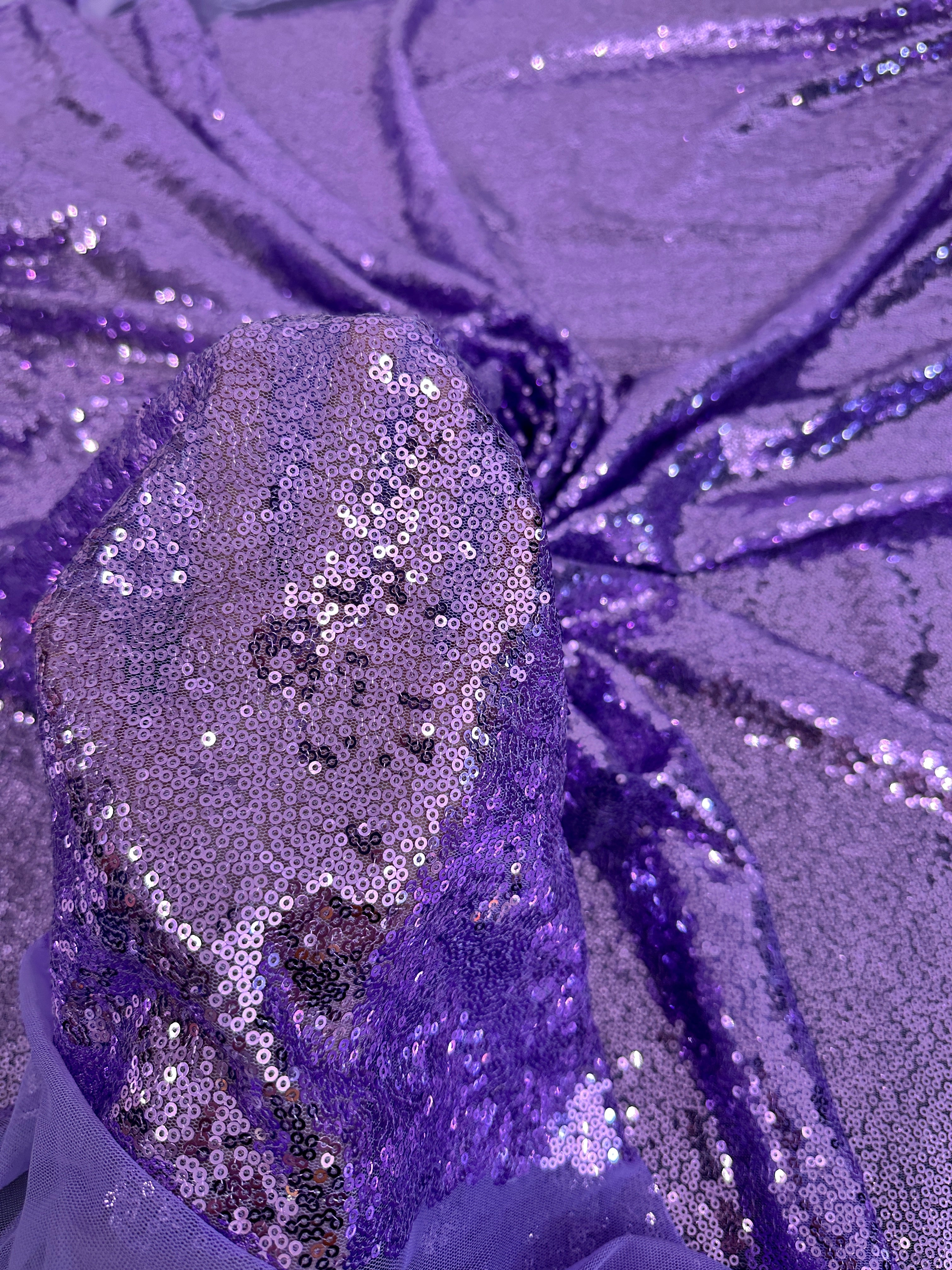 Lavender Sequin on Mesh, Shop Fabrics Online, Sewing, Fabric Store, Sewing Store, Cheap Fabric Store, Kiki Textiles, Textile by the Yard