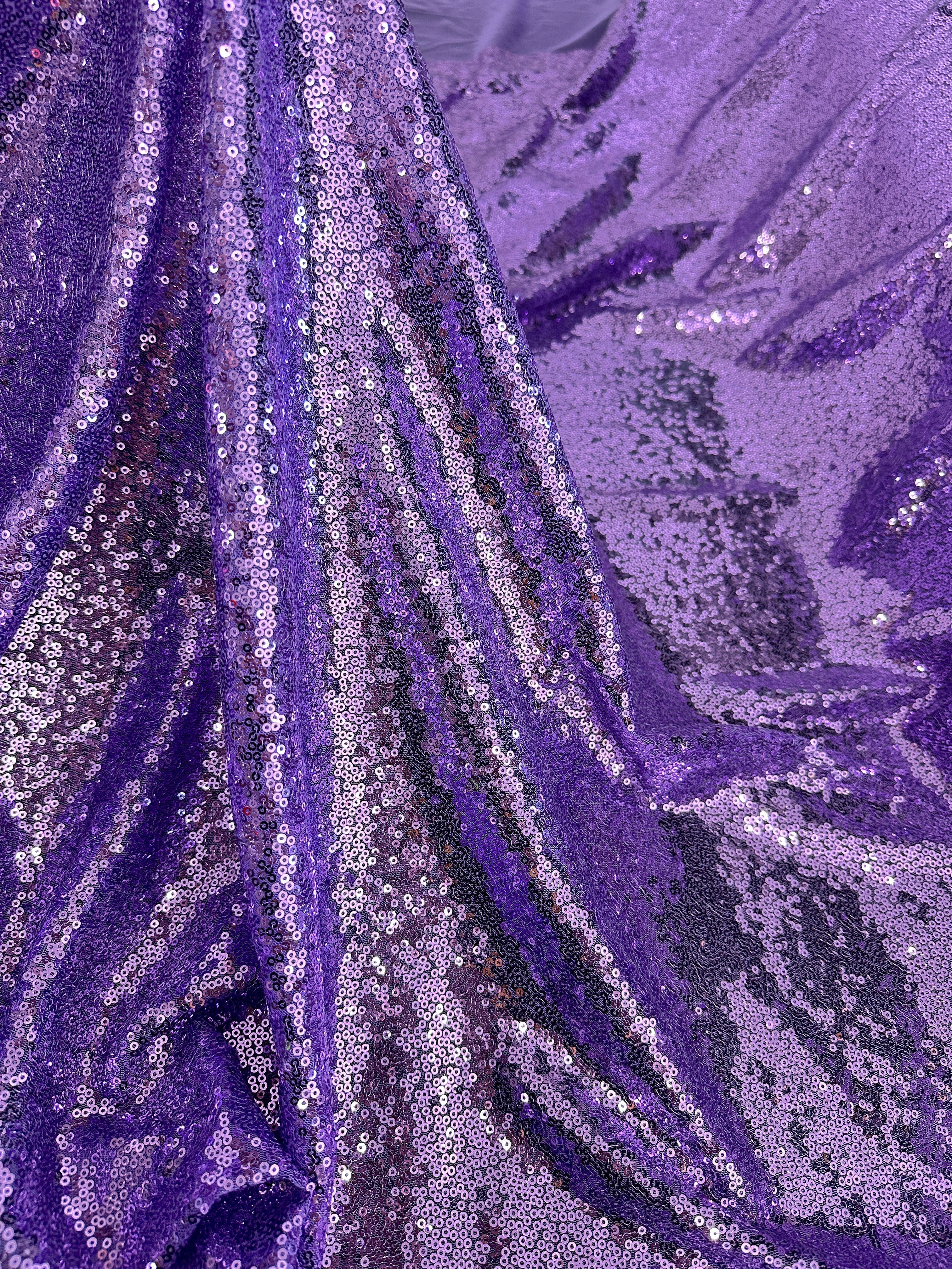 Lavender Sequin on Mesh, Lavender Sequin Mesh for woman, Stretch Sequin Mesh for bride, Stretch Sequin Mesh on sale, Sequin Mesh on discount, Sequin Mesh online