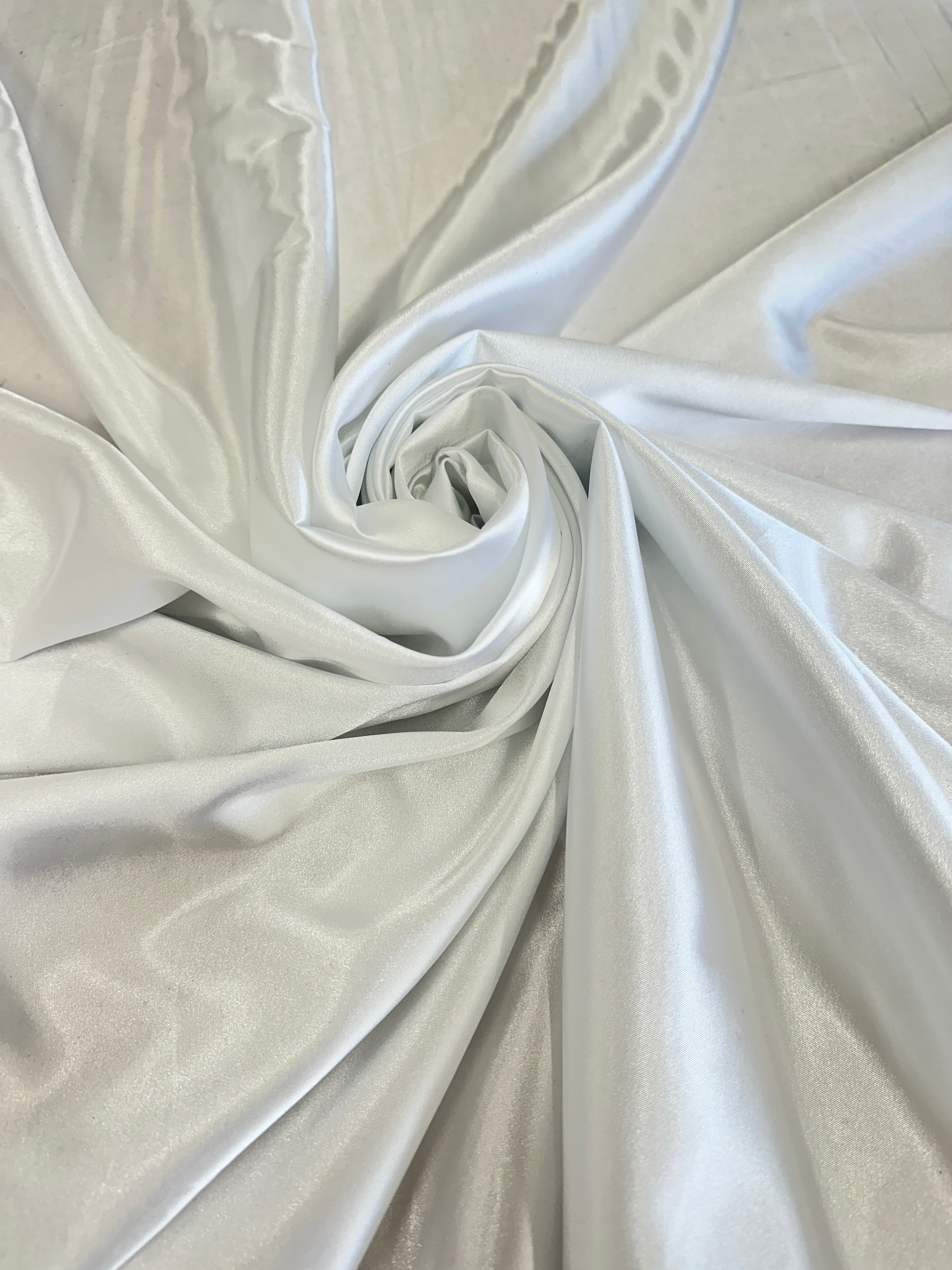 Off White Luxury Silky Satin, Luxury Silky Satin, Silky Satin, Premium Stretch Crepe Back Satin, Satin for Bride, Satin for Women, Satin in Low Price, Cheap Satin, Satin on Sale