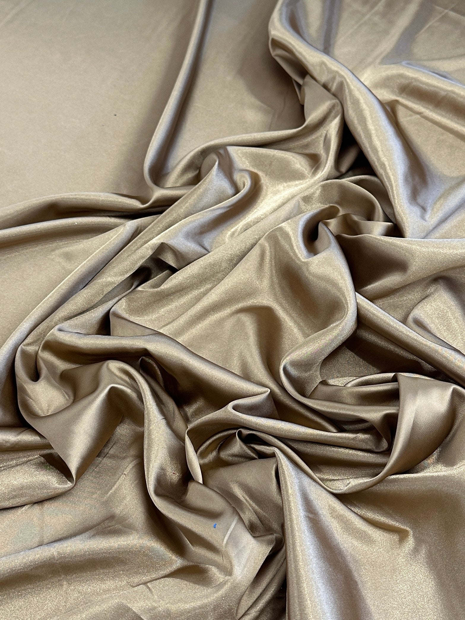Khaki-Gold Luxury Silky Satin, Luxury Silky Satin, Silky Satin, Premium Stretch Crepe Back Satin, Satin for Bride, Satin for Women, Satin in Low Price, Cheap Satin, Satin on Sale