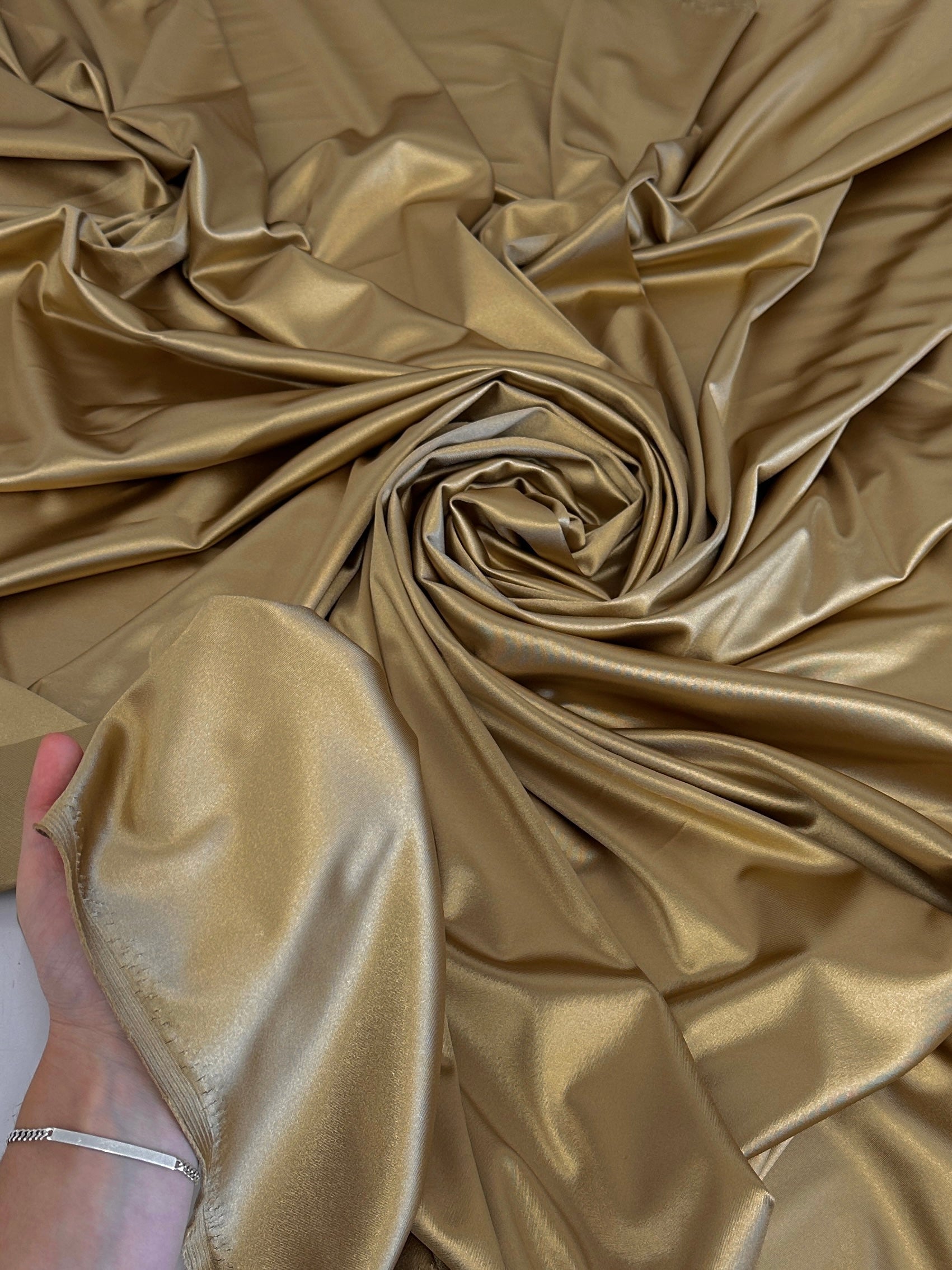 Gold Luxury Silky Satin, Shop Fabrics Online, Sewing, Fabric Store, Sewing Store, Cheap Fabric Store, Kiki Textiles, Textile by the Yard