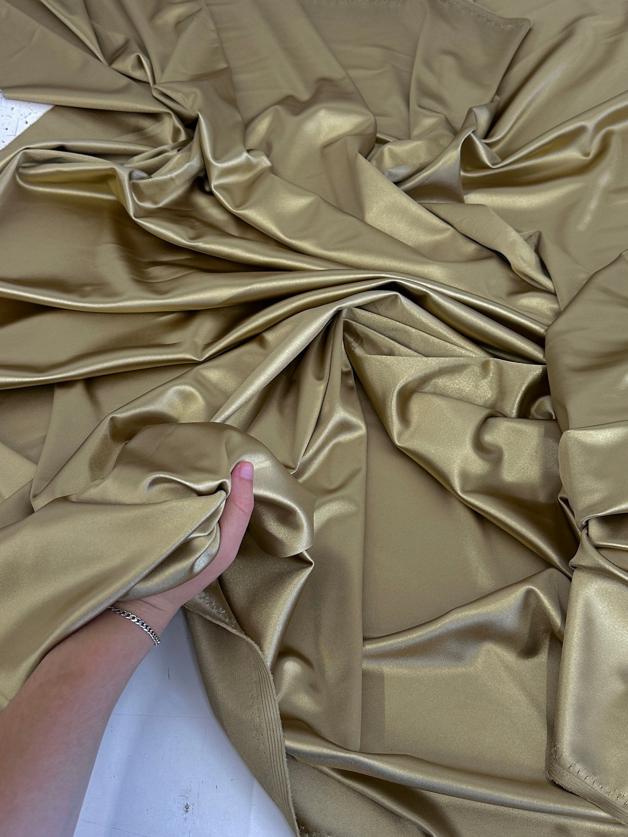 Gold Luxury Silky Satin, Shop Fabrics Online, Sewing, Fabric Store, Sewing Store, Cheap Fabric Store, Kiki Textiles, Textile by the Yard