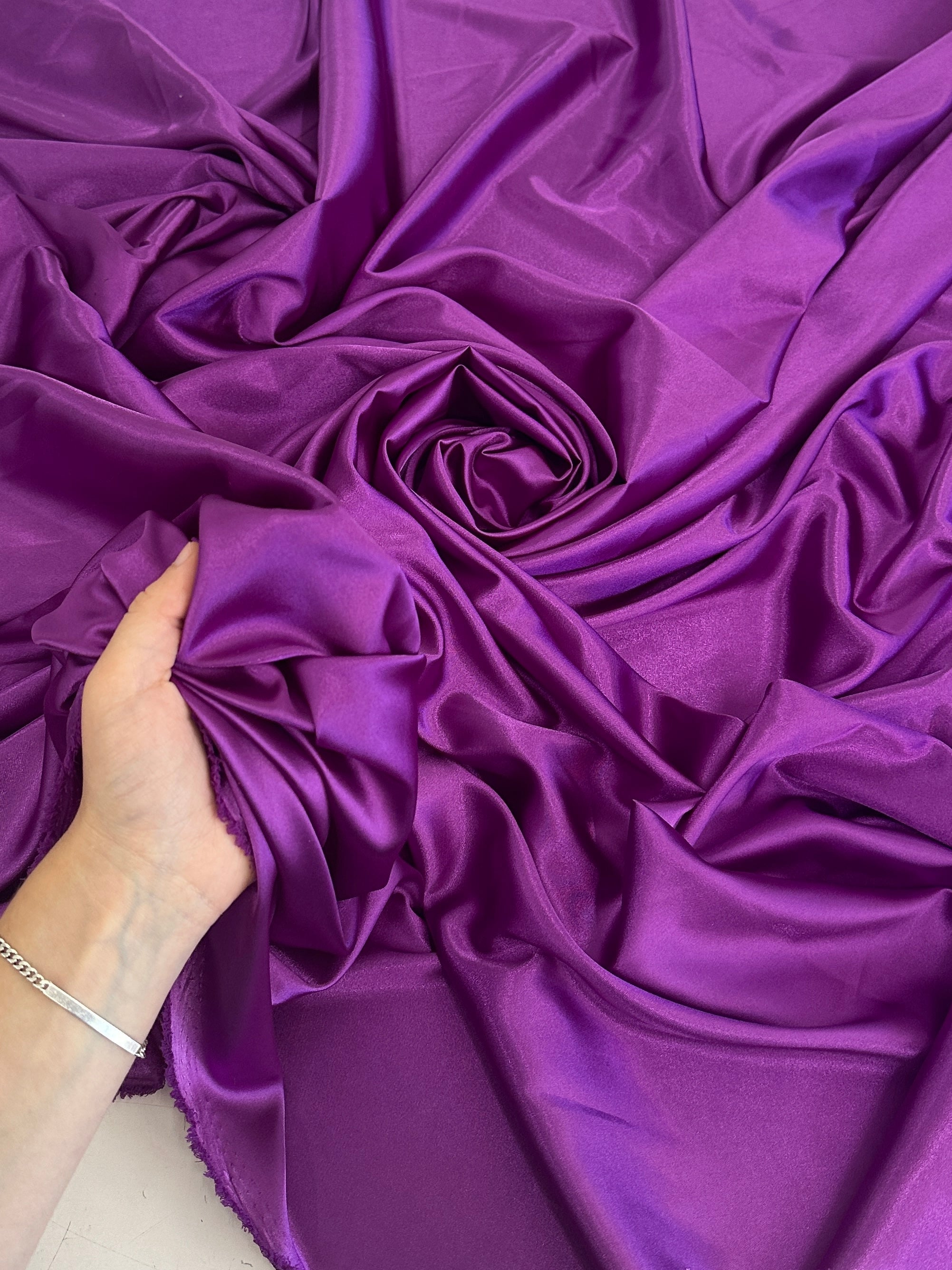 Magenta Luxury Silky Satin, Shop Fabrics Online, Sewing, Fabric Store, Sewing Store, Cheap Fabric Store, Kiki Textiles, Textile by the Yard