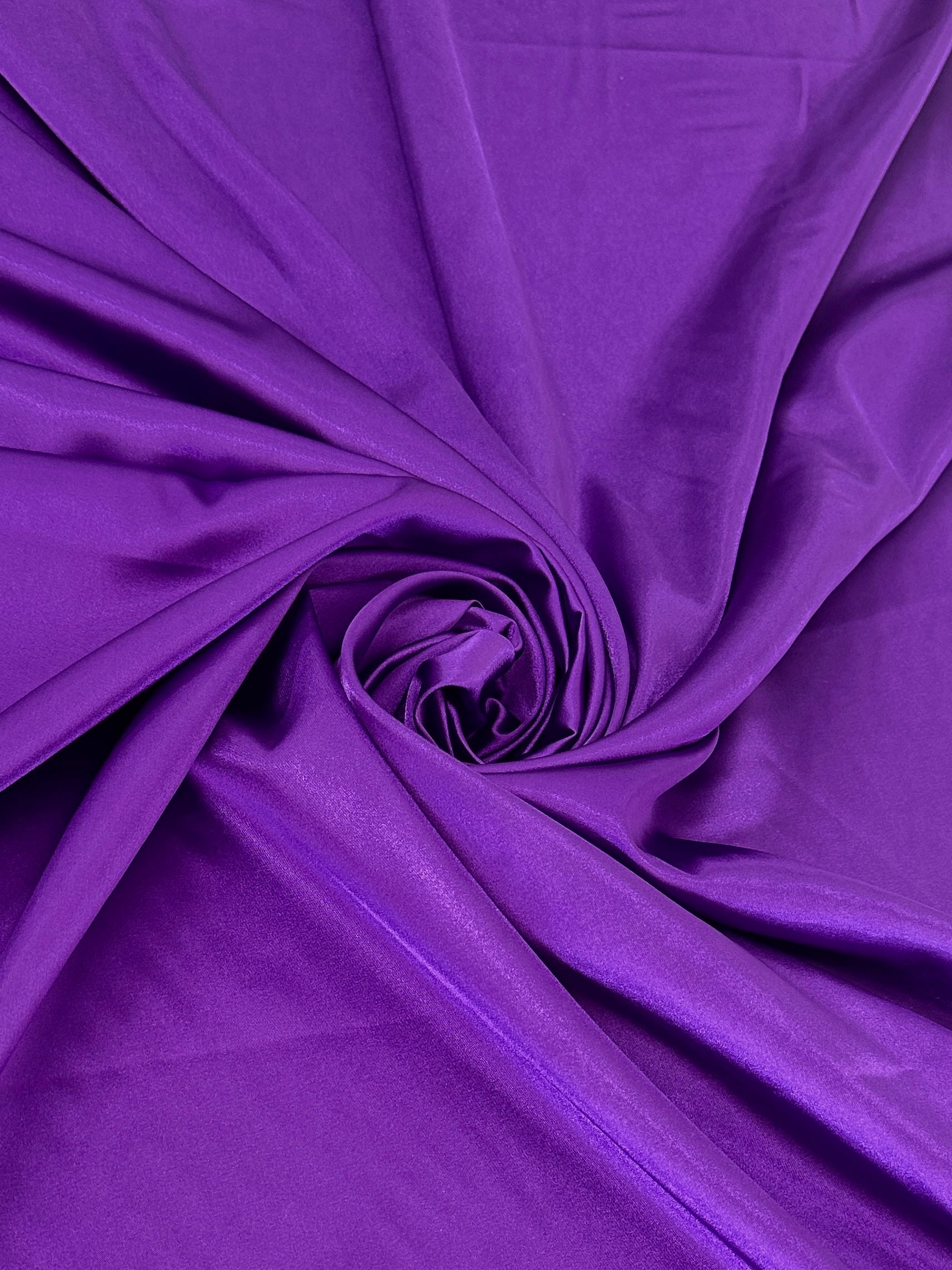 Purple Luxury Silky Satin, Luxury Silky Satin, Silky Satin, Premium Stretch Crepe Back Satin, Satin for Bride, Satin for Women, Satin in Low Price, Cheap Satin, Satin on Sale