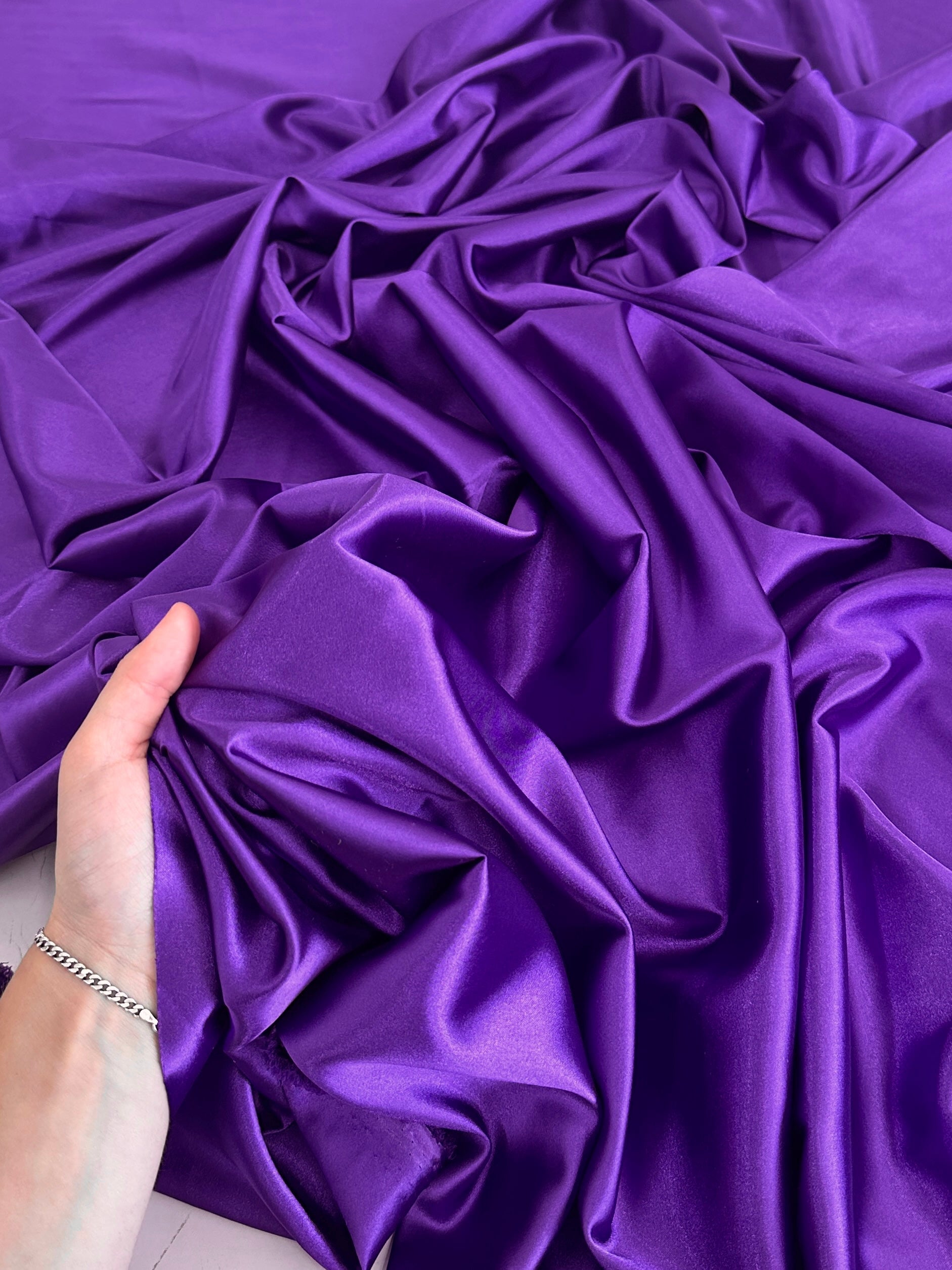 Purple Luxury Silky Satin, Shop Fabrics Online, Sewing, Fabric Store, Sewing Store, Cheap Fabric Store, Kiki Textiles, Textile by the Yard