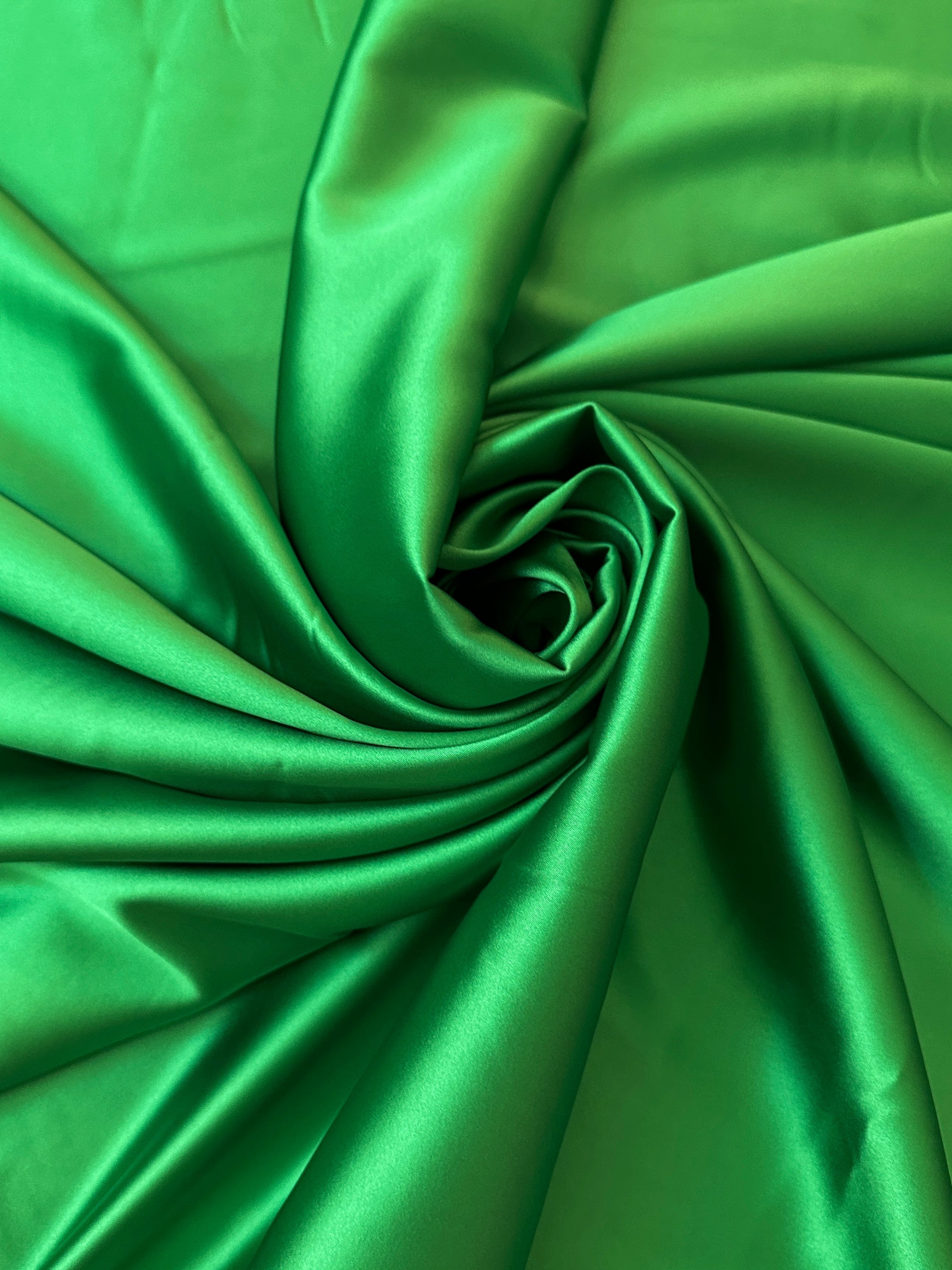emerald stretch crepe back satin, green stretch crepe back satin, dark green stretch crepe back satin, premium stretch crepe back satin, satin for bride, satin for woman, satin in low price, cheap satin, satin on sale