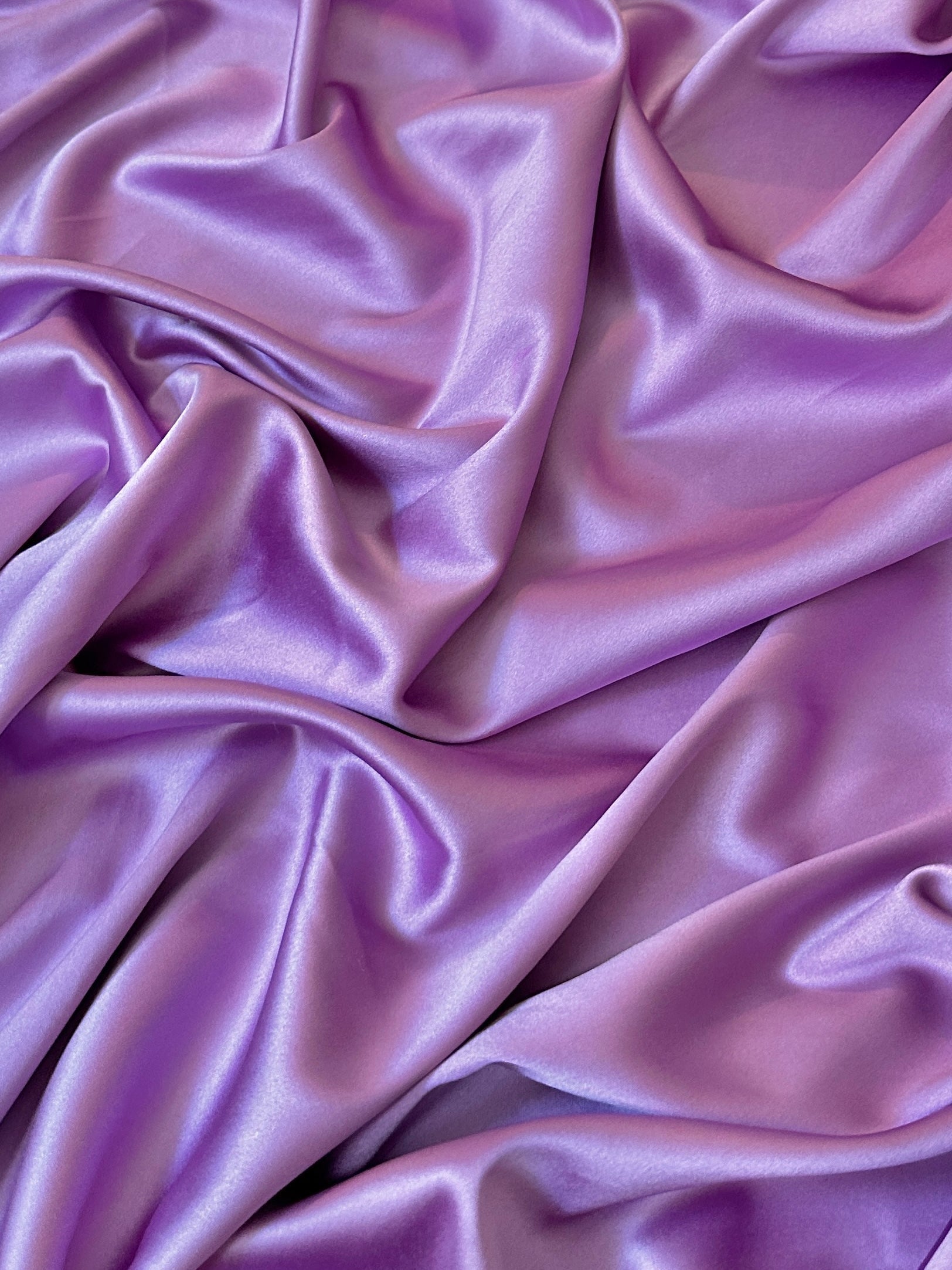 lavender stretch crepe back satin, mauve stretch crepe back satin, purple stretch crepe back satin, premium stretch crepe back satin, satin for bride, satin for woman, satin in low price, cheap satin, satin on sale