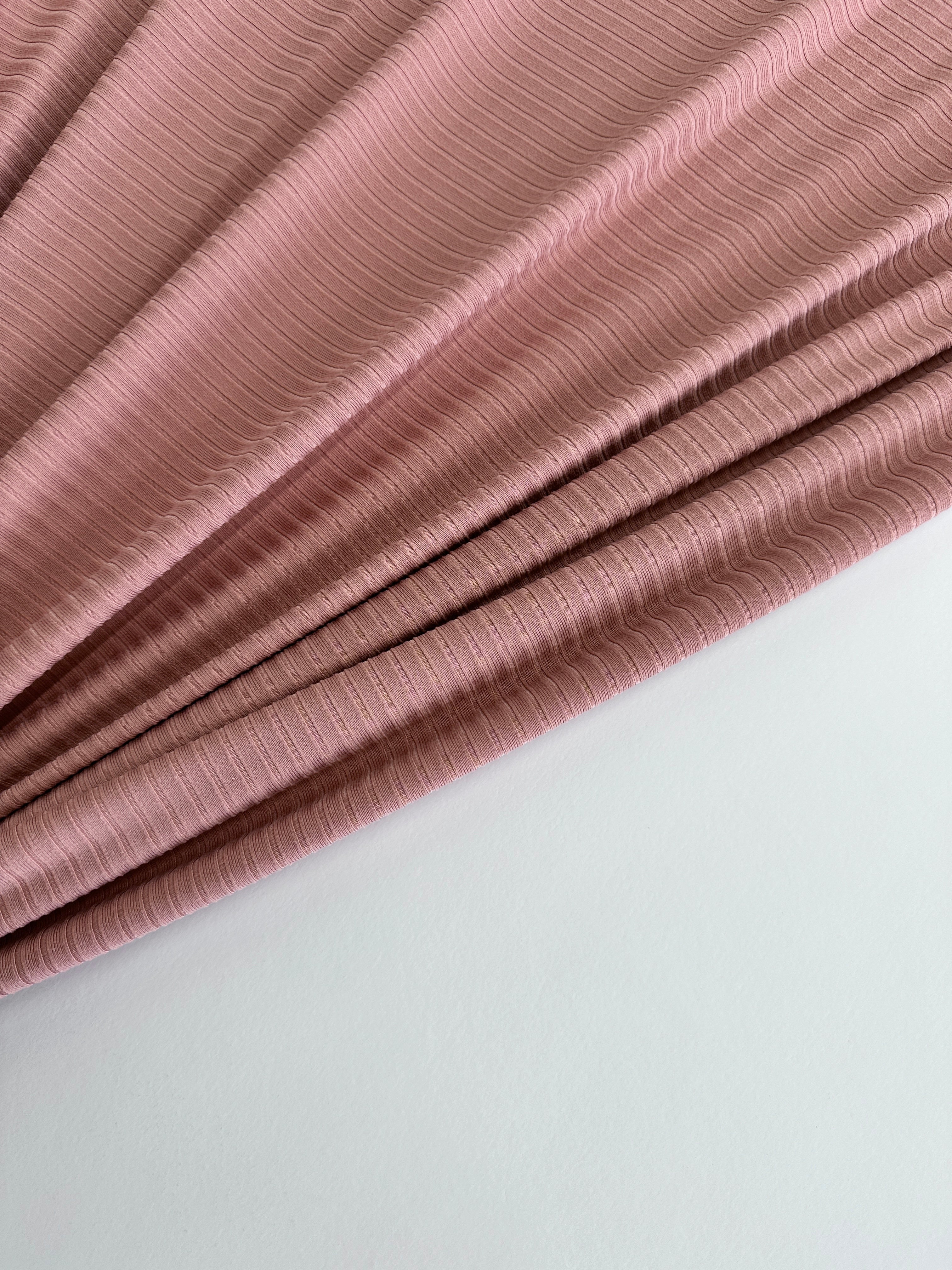 Dusty Rose Rib Knit, Textured Fabric, Rib Knit for woman, premium Rib Knit, knit in low price, knit on sale, knit on discount, knit for dresses