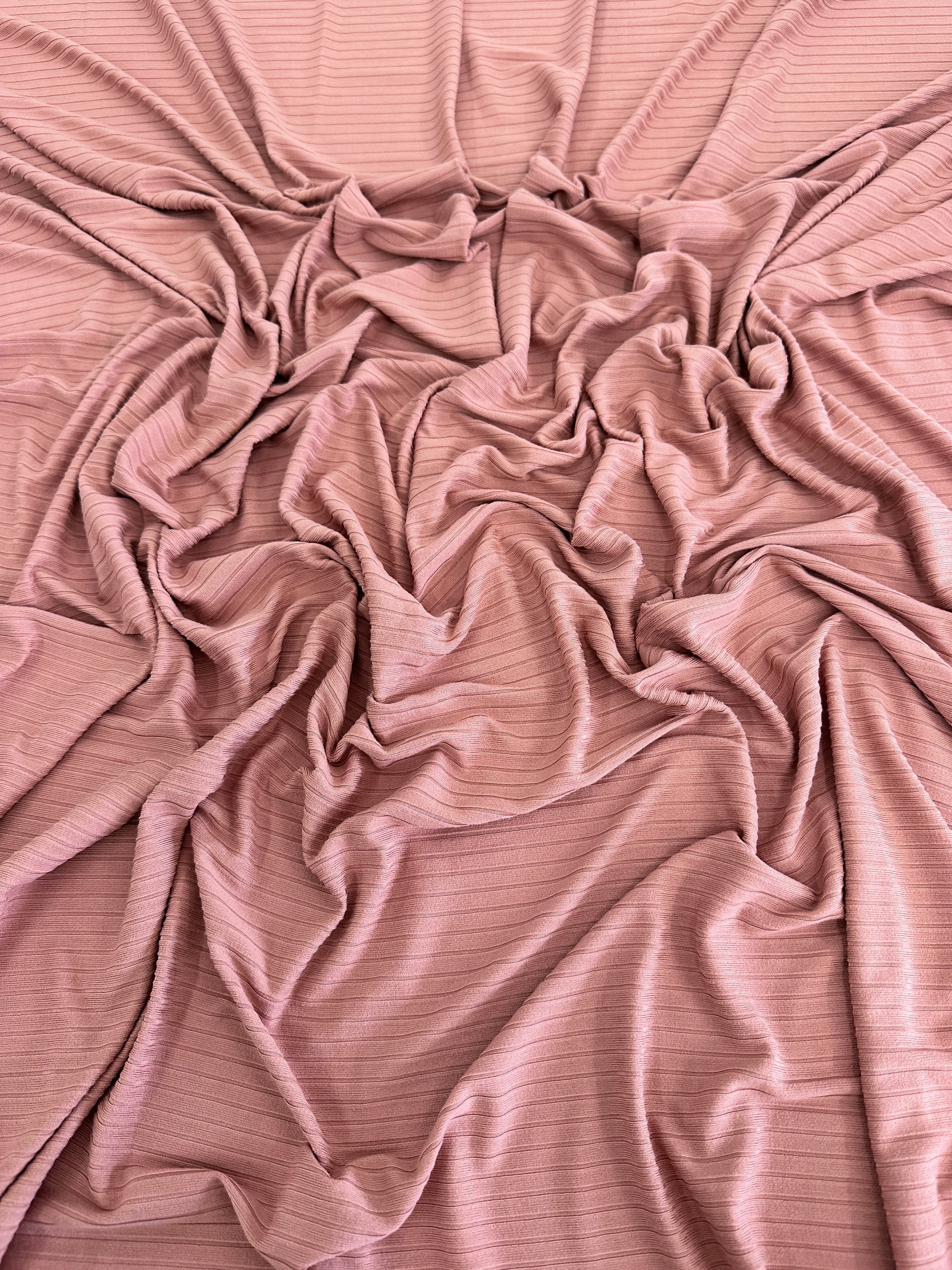 Dusty Rose Rib Knit, Textured Fabric, Rib Knit for woman, premium Rib Knit, knit in low price, knit on sale, knit on discount, knit for dresses