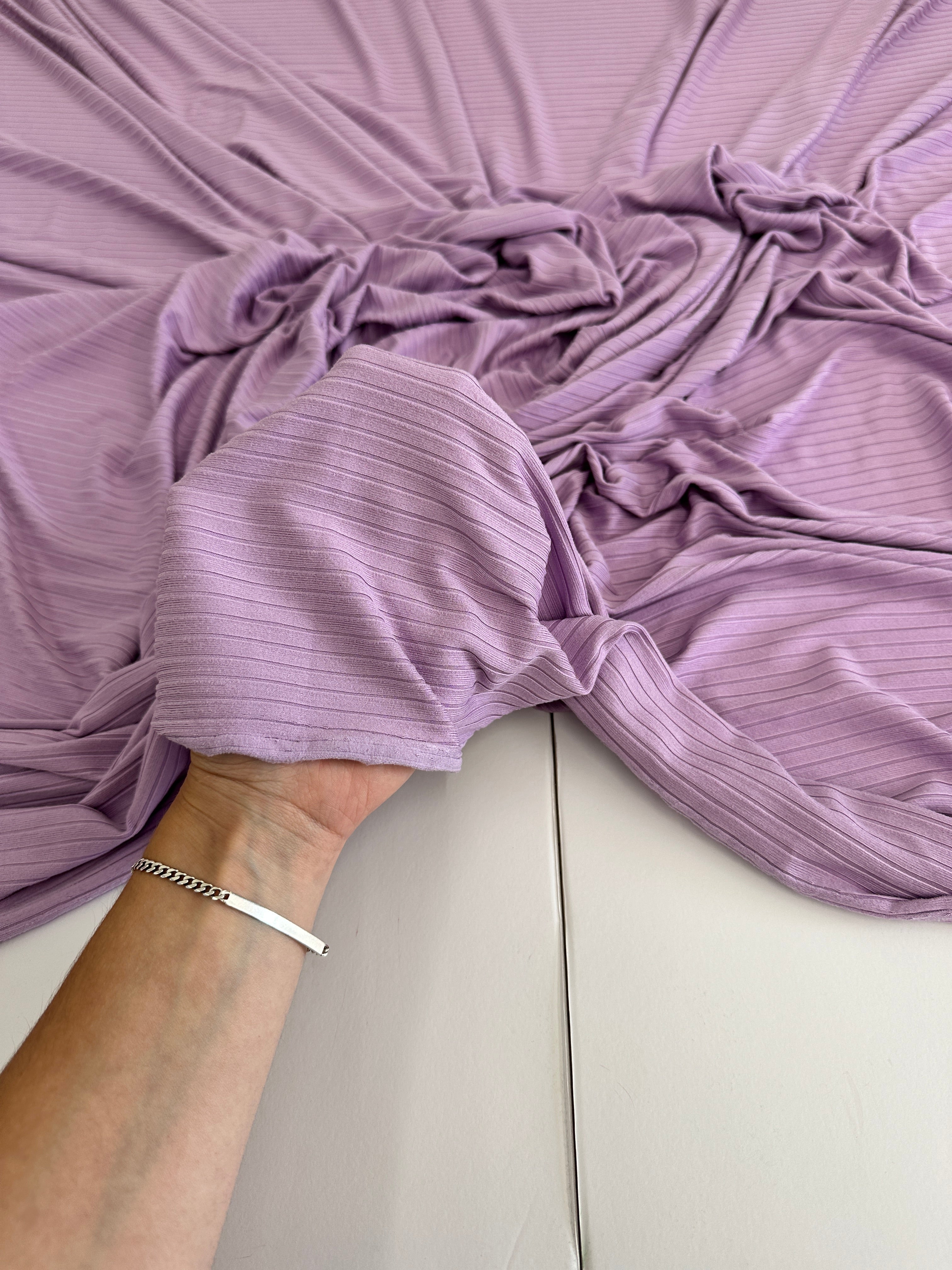 Lilac Rib Knit, Shop Fabrics Online, Sewing, Fabric Store, Sewing Store, Cheap Fabric Store, Kiki Textiles, Textile by the Yard