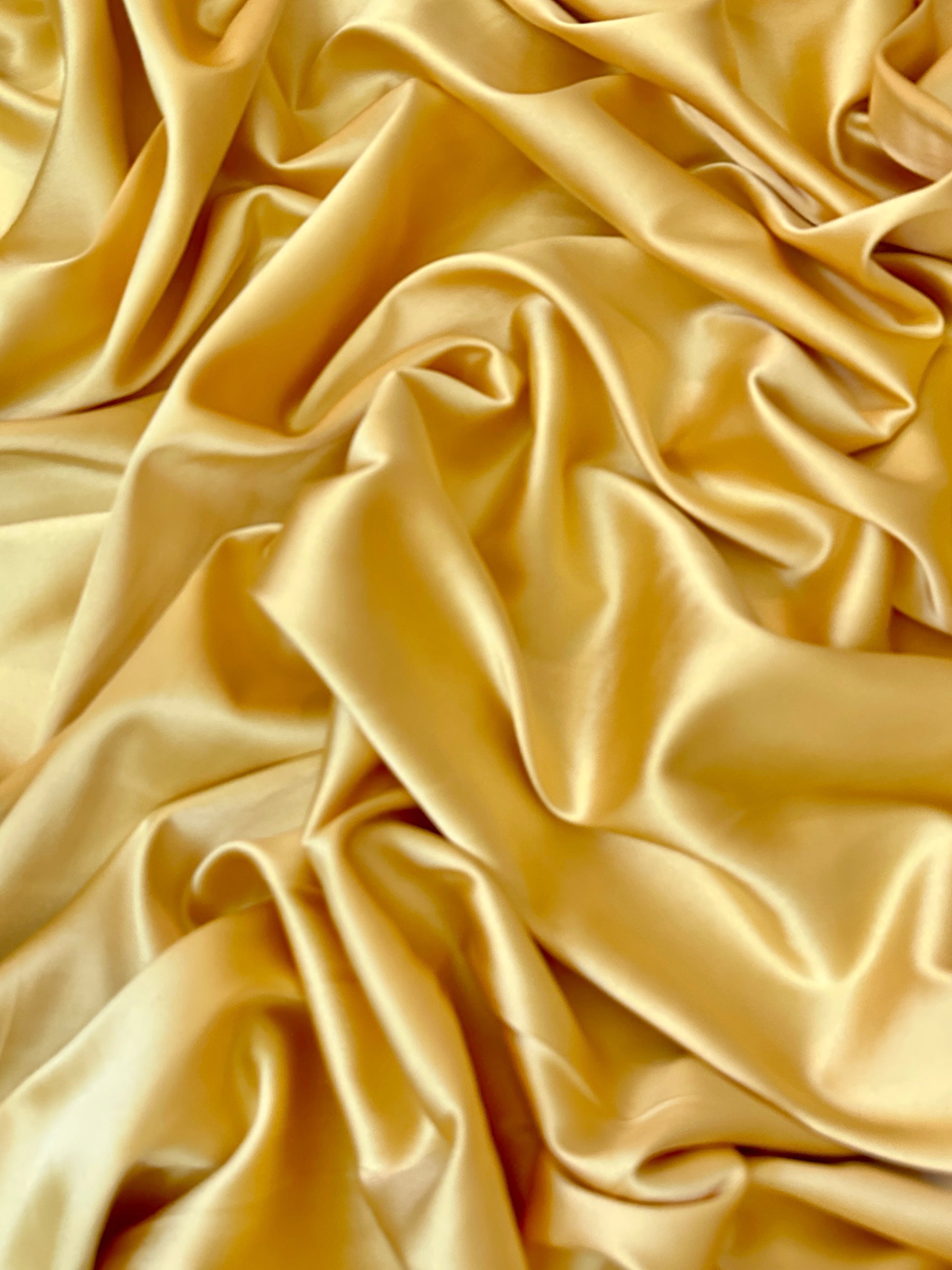 golden yellow stretch crepe back satin, golden stretch crepe back satin, yellow stretch crepe back satin, premium stretch crepe back satin, satin for bride, satin for woman, satin in low price, cheap satin, satin on sale