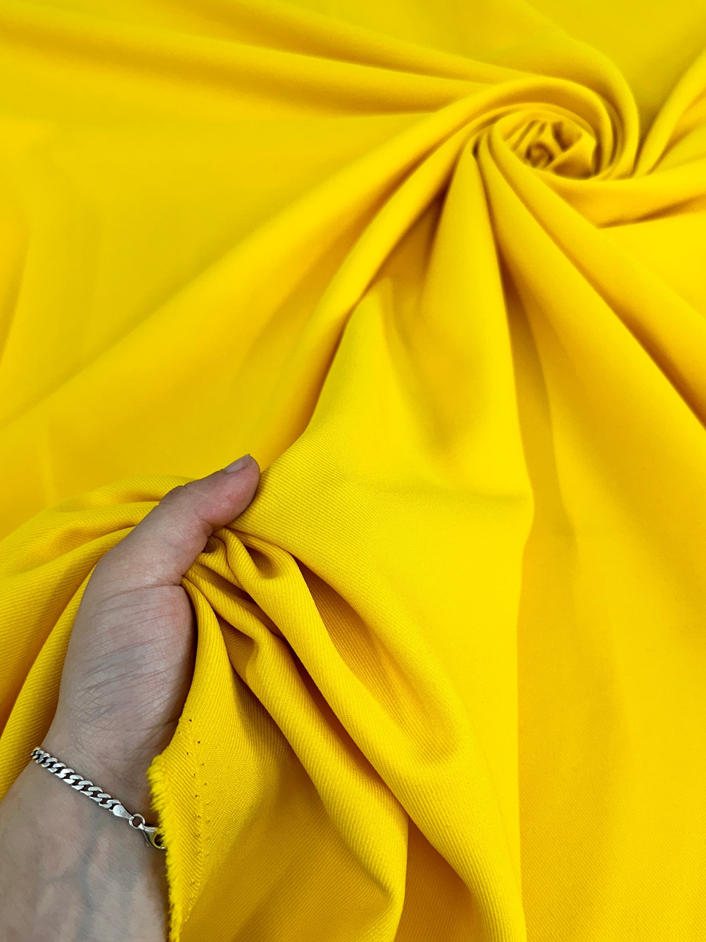 Deluxe Yellow Gabardine, Shop Fabrics Online, Sewing, Fabric Store, Sewing Store, Cheap Fabric Store, Kiki Textiles, Textile by the Yard