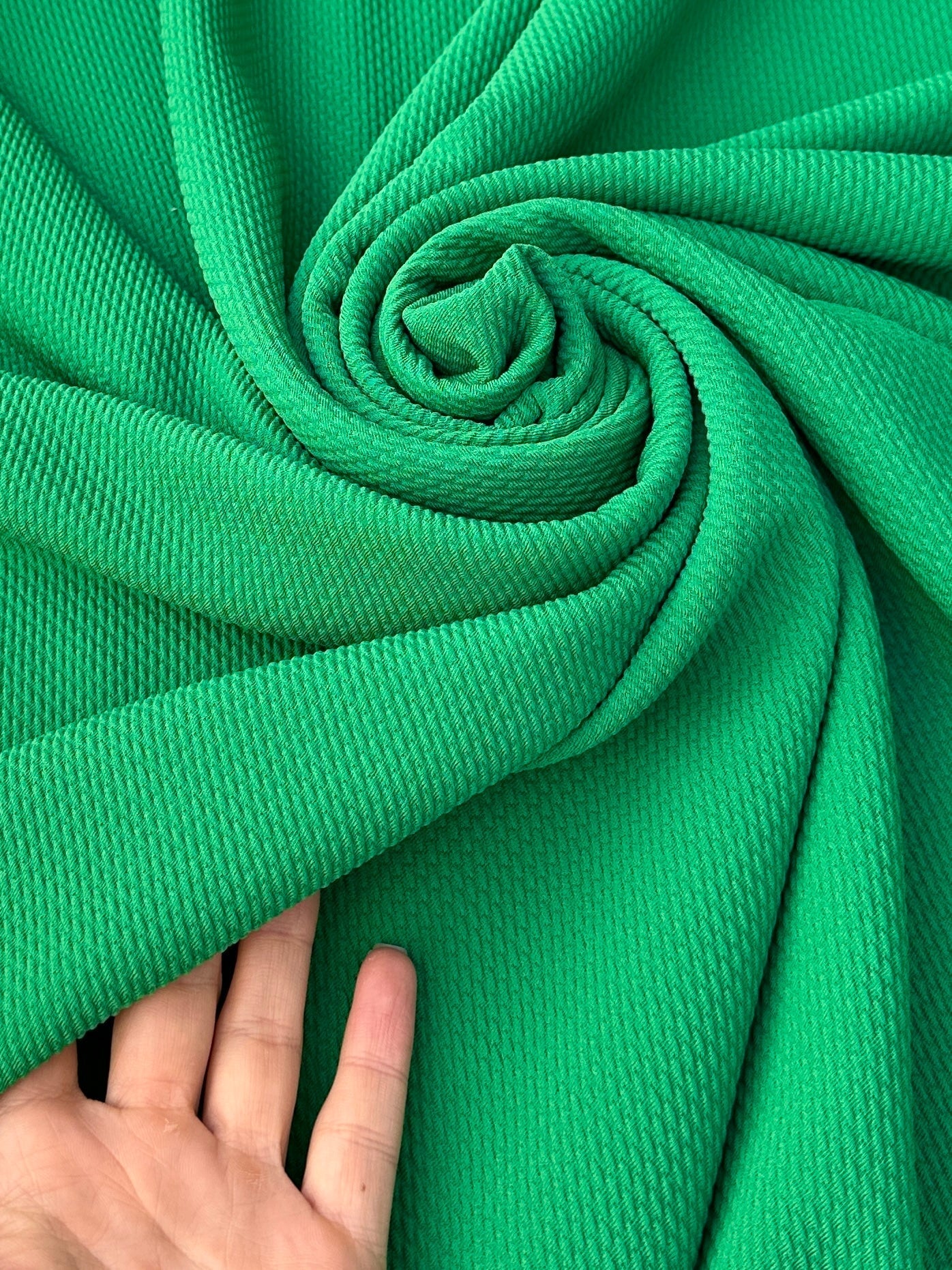 Kelly Green Liverpool Knit, green Liverpool Knit, light green Liverpool Knit, dark green Liverpool Knit, Liverpool Knit for woman, Liverpool Knit for party wear, Liverpool Knit for gown, Liverpool Knit for bride, Liverpool Knit on discount, Liverpool Knit on sale, premium Liverpool Knit