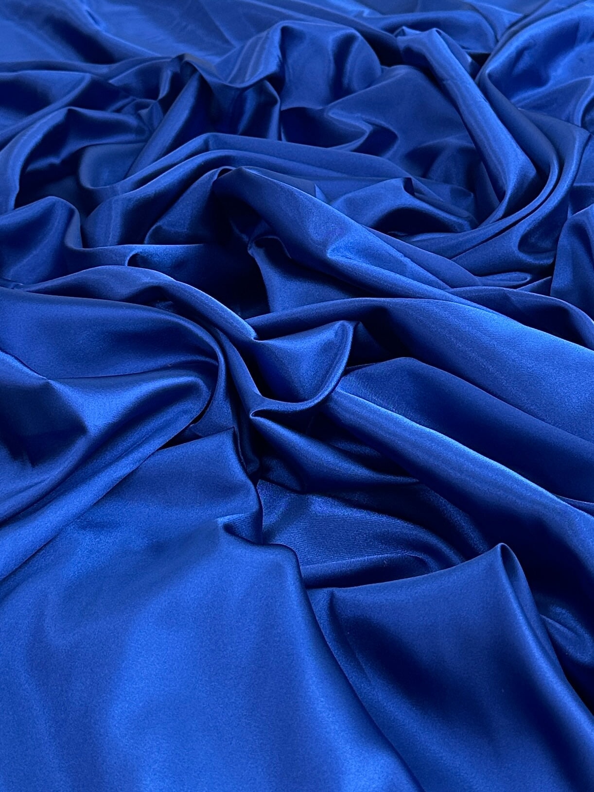 Royal Blue Luxury Silky Satin, Luxury Silky Satin, Silky Satin, Premium Stretch Crepe Back Satin, Satin for Bride, Satin for Women, Satin in Low Price, Cheap Satin, Satin on Sale