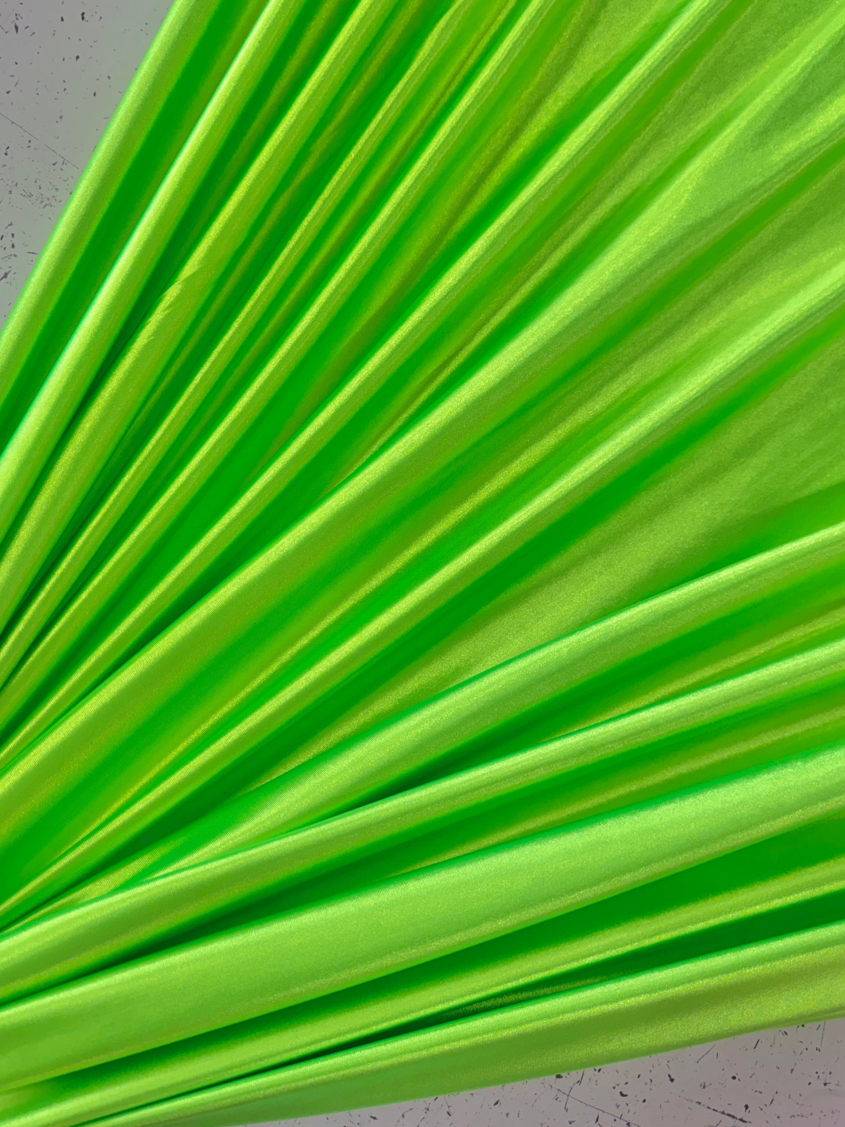 Neon Green Shiny Nylon Spandex, Green Spandex, Nylon Spandex, Shiny Spandex,Stretch Fabric, 4 way stretch fabric, Fabric on Sale, Activewear Fabric, Polyester Fabric, Leggings yoga spandex