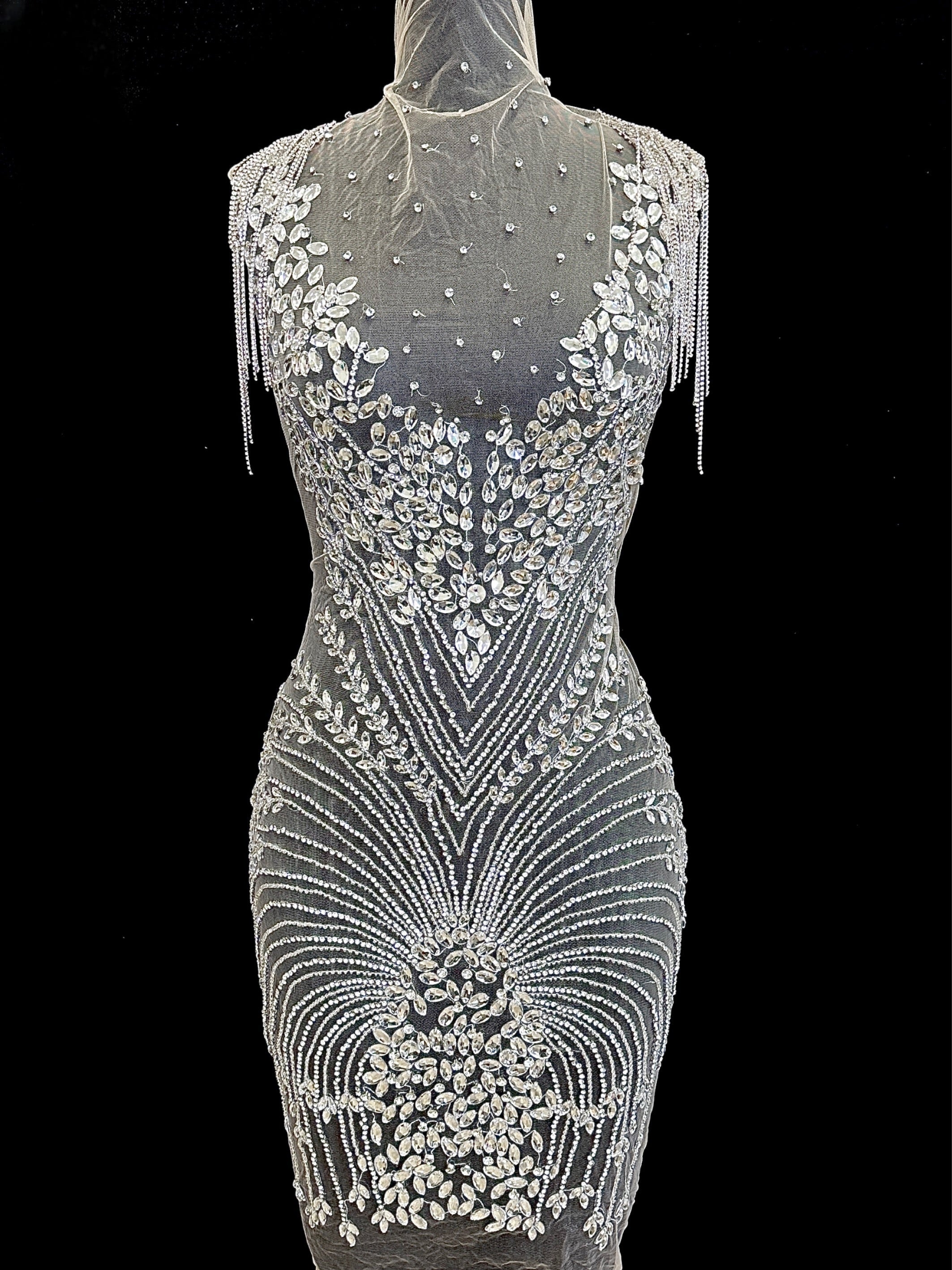 Valencia Rhinestone Bodice Applique, sparkle crystal bodice, silver rhinestone applique, rhinestone bodice for woman, rhinestone bodice ,rhinestone beads, rhinestone applique, rhinestone applications, rhinestone, luxurious dress, flawless dress fabric, embellishment for dress, diy dress, decoration for dress, crystal applique for dresses, crafts for dress, bridal dress rhinestone, beaded mesh sequin bodice, beaded mesh fabric for dress, beaded bodice for dress, applique for gown, applique for dress