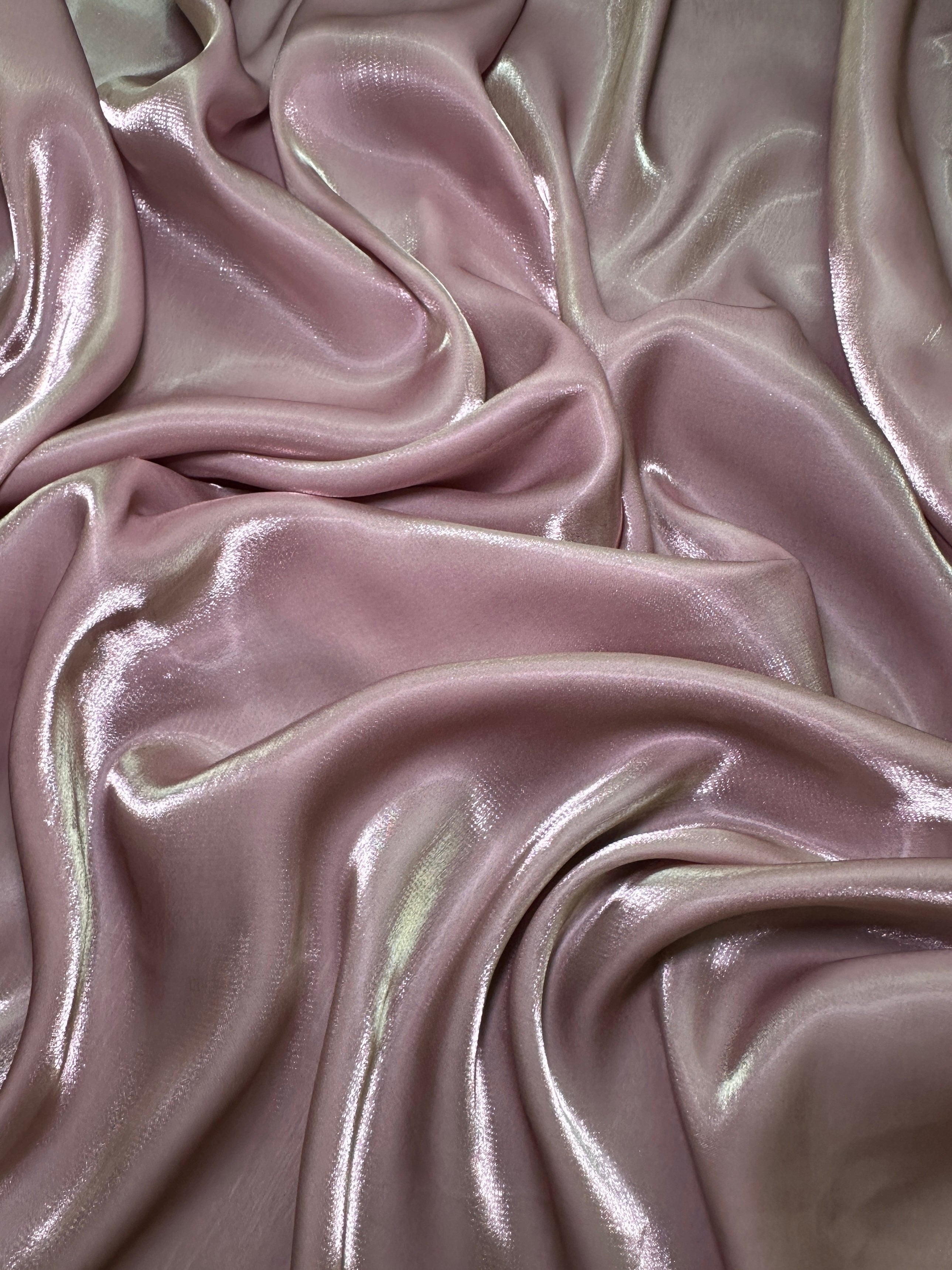 Mauve Water Liquid Shimmery Chiffon, Premium Glittery Chiffon, Wet Chiffon, Shimmery Chiffon, Fancy fabric, Luxurious liquid fabric, Chiffon for women