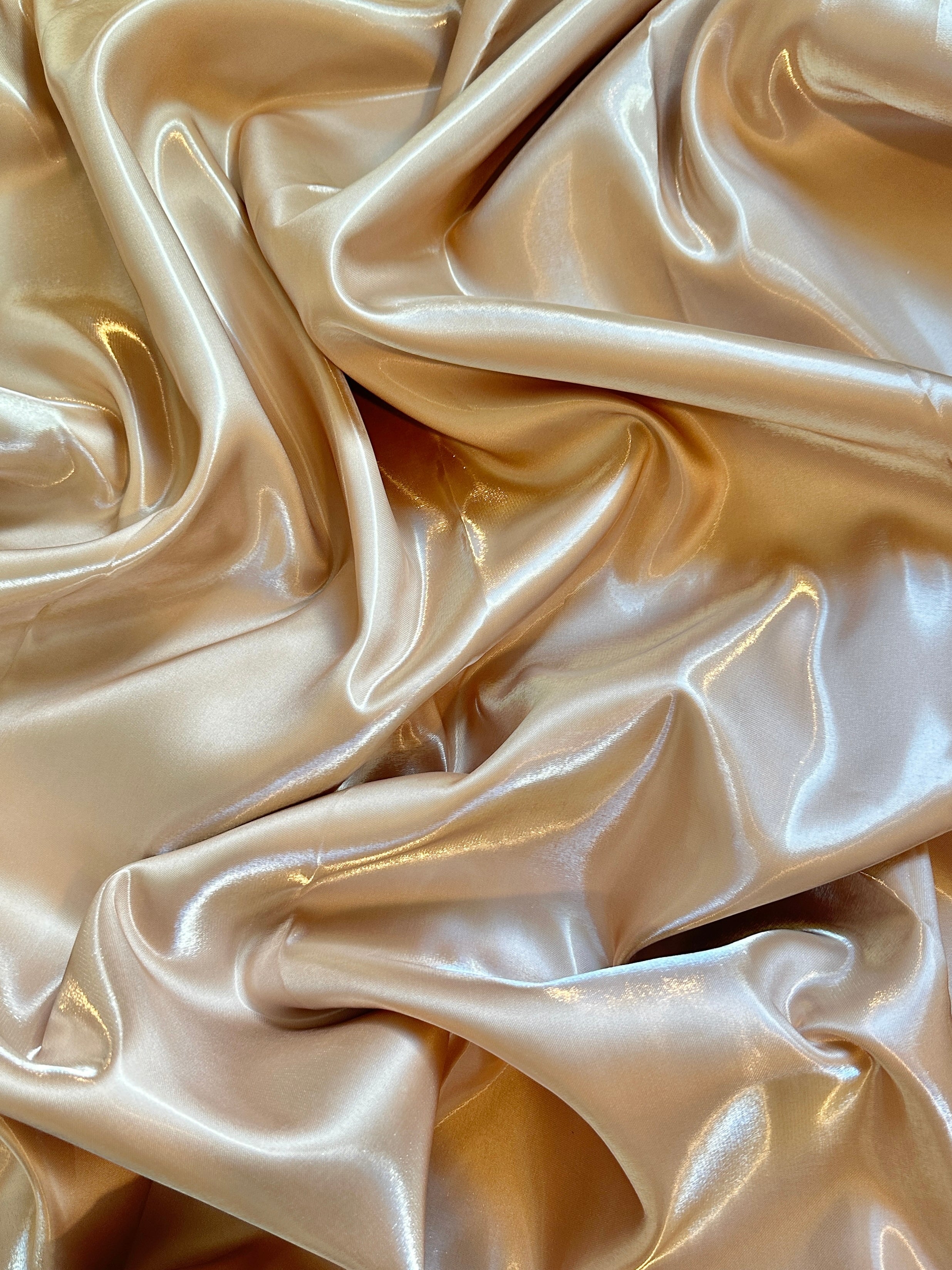 Champagne Liquid Bridal Satin, Luxury Silky Satin, Liquid Bridal Satin, Silky Satin, Premium Stretch Bridal Satin, Satin for Bride, Satin for Women, Satin in Low Price, Cheap Satin, Satin on Sale