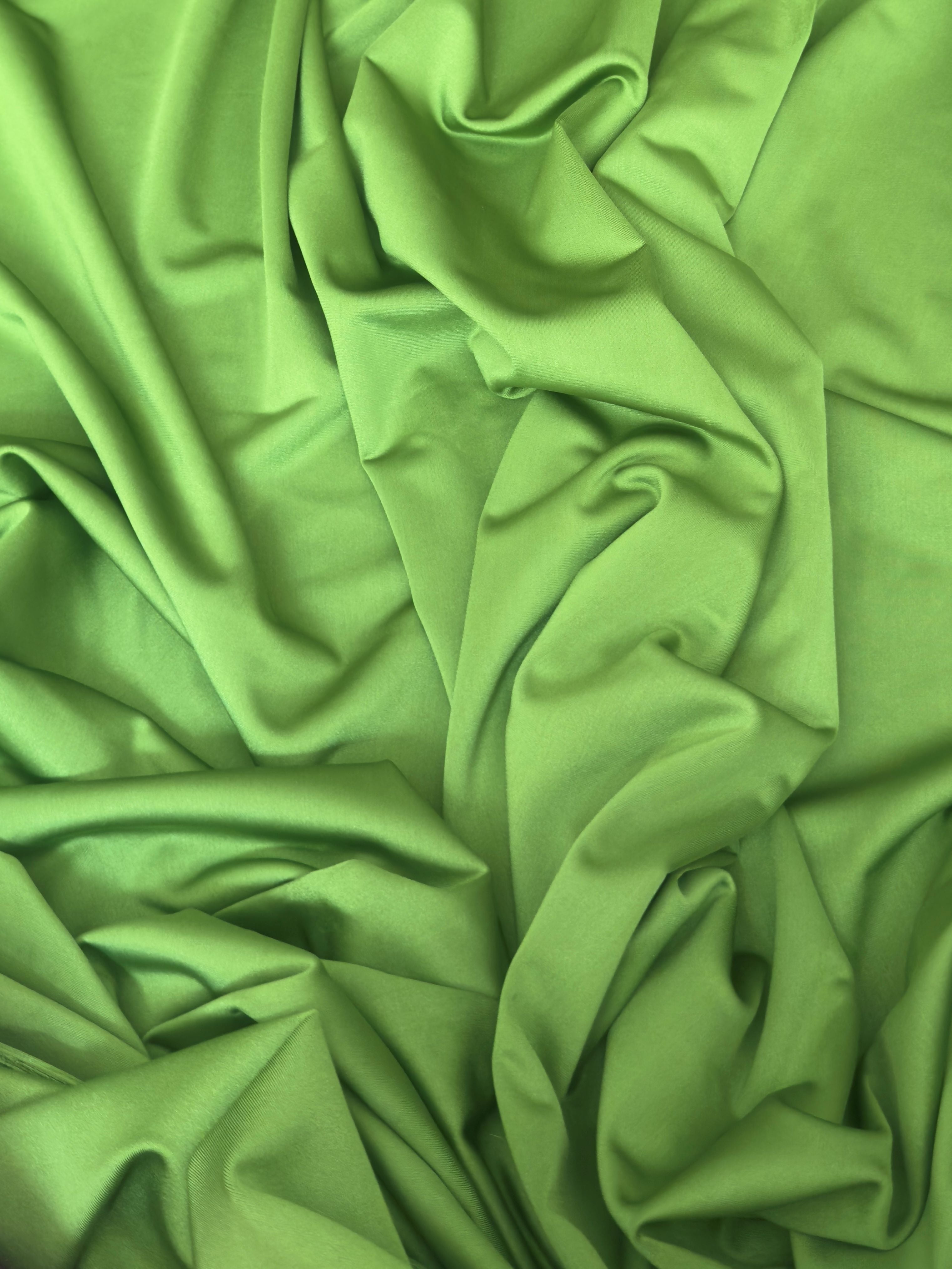 Apple Green Lulu Yoga Nylon Spandex, Green Lulu Spandex, Nylon Spandex, Shiny Spandex, Stretch Fabric, 4 way stretch fabric, Fabric on Sale, Activewear Fabric, Polyester Fabric