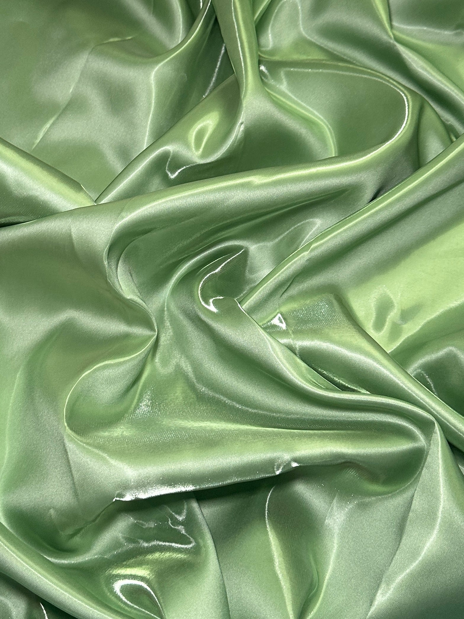 Sage Green Liquid Bridal Satin, Luxury Silky Satin, Liquid Bridal Satin, Silky Satin, Premium Stretch Bridal Satin, Satin for Bride, Satin for Women, Satin in Low Price, Cheap Satin, Satin on Sale