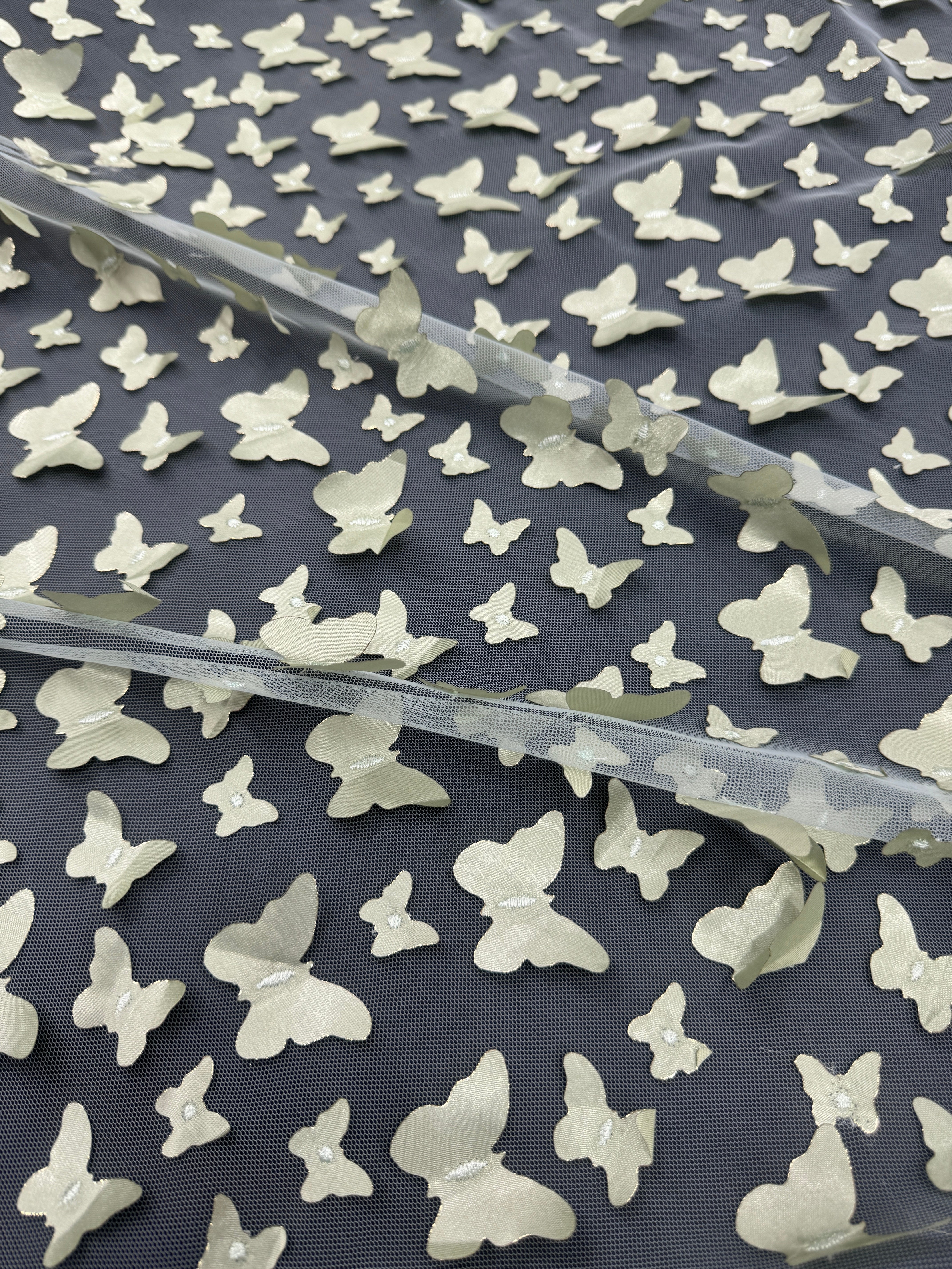 Pistachio 3D Butterfly Lace, Green Lace Mesh, nude lace mesh, lace mesh for woman, lace mesh for bride, lace mesh on sale, lace mesh on discount