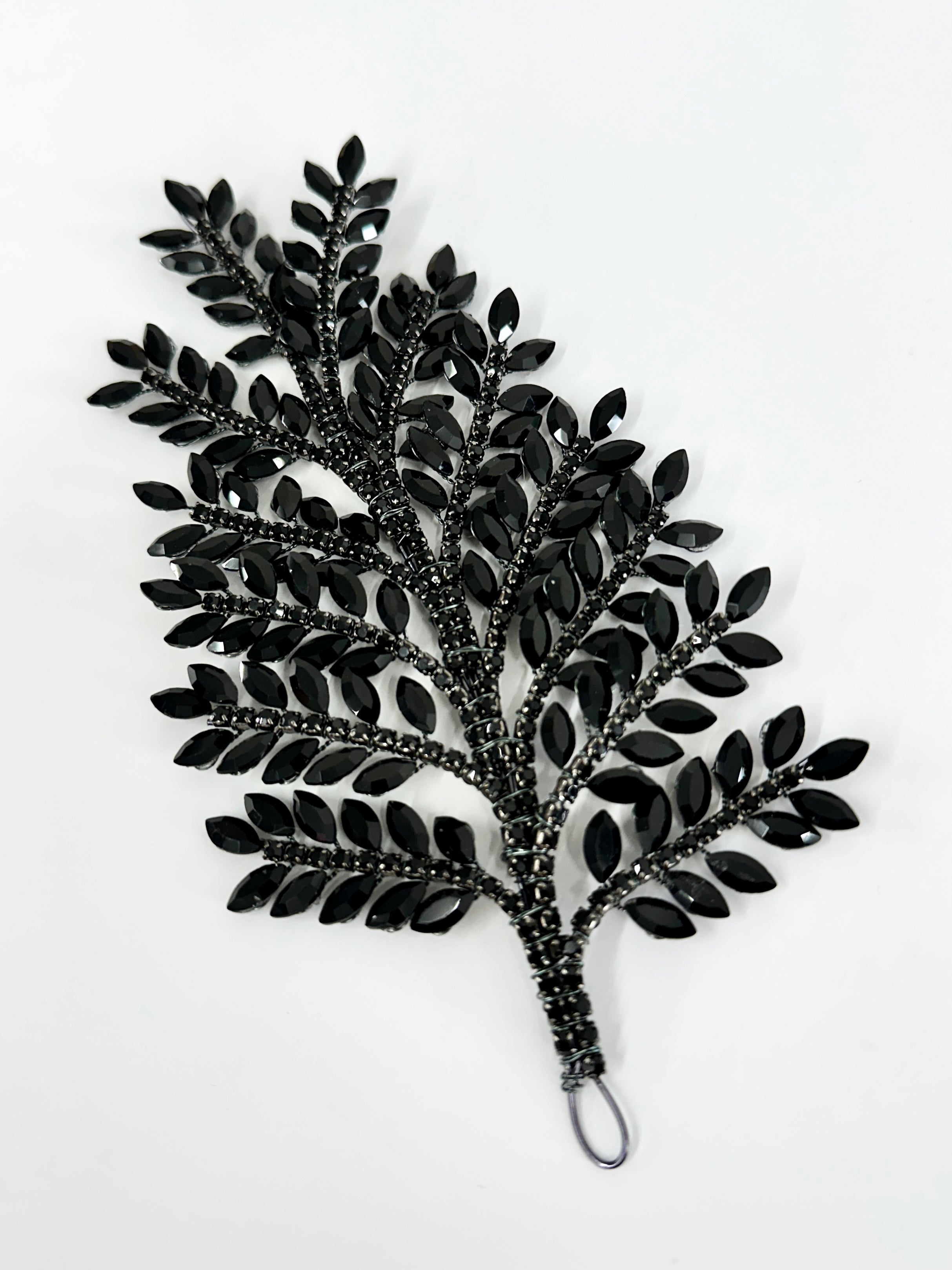 Barbara Black Bridal Leaves Rhinestone Applique, Black Rhinestones Applique, Embellished Clothing, Rhinestone Applications, Rhinestone Embroidery, Rhinestone Patch, Dress Patch, Rhinestones for Dress